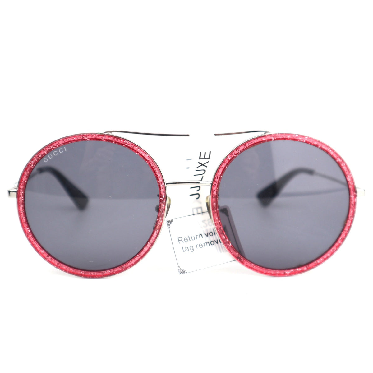 C2729 Gucci Sunglasses Round Web Frame Sunglasses | Pre-Owned Very Good Acetate / Metal