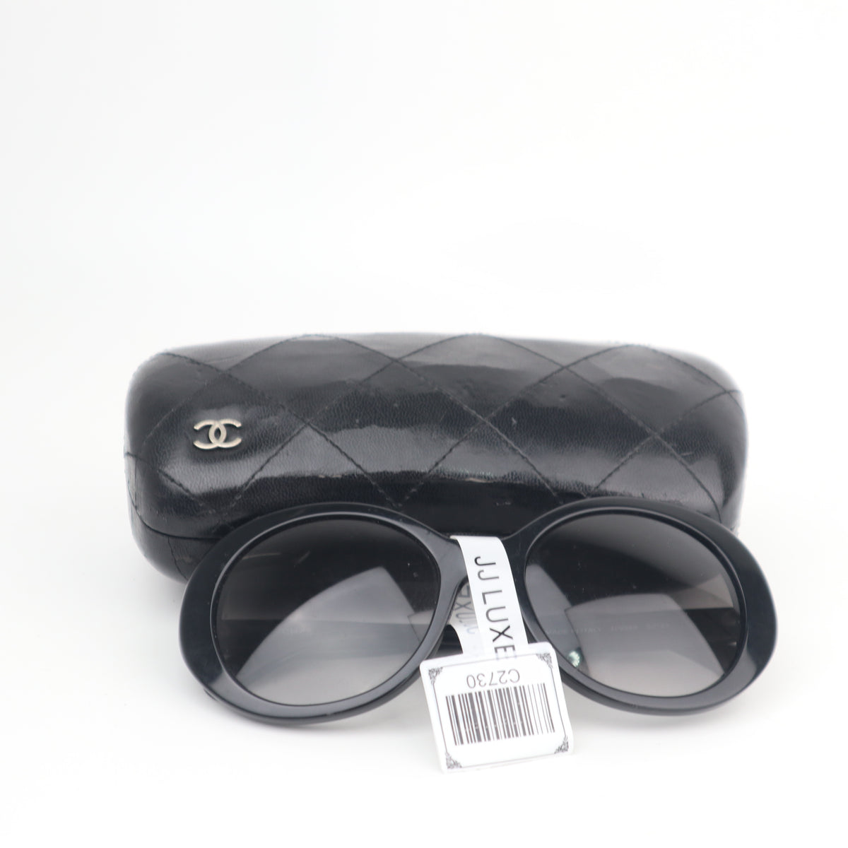C2730 Chanel Sunglasses Sunglasses Black | Pre-Owned Very Good Black Acetate / Metal