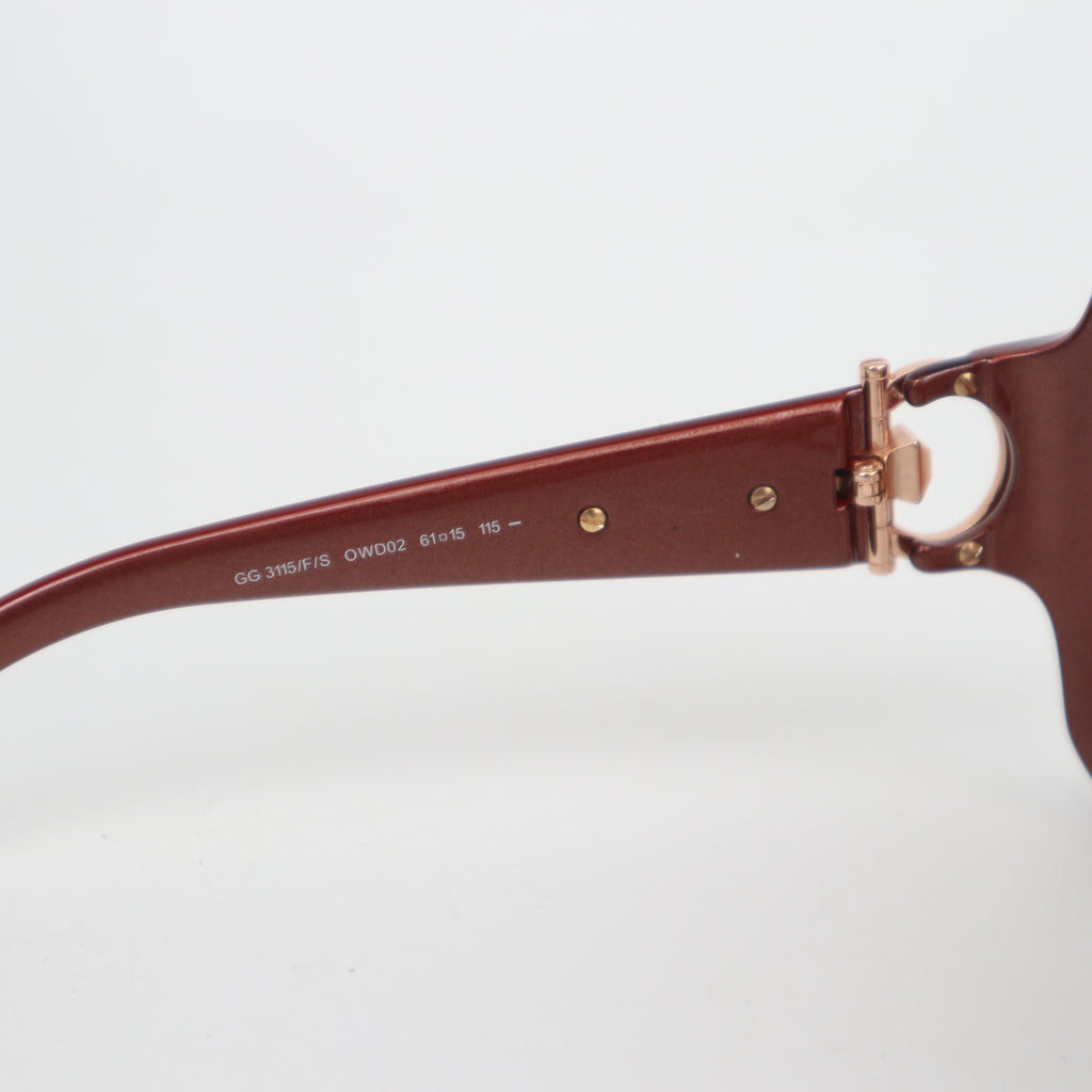 C2731 Gucci Sunglasses GG3115/FIS Sunglasses | Pre-Owned Very Good Acetate / Metal GG