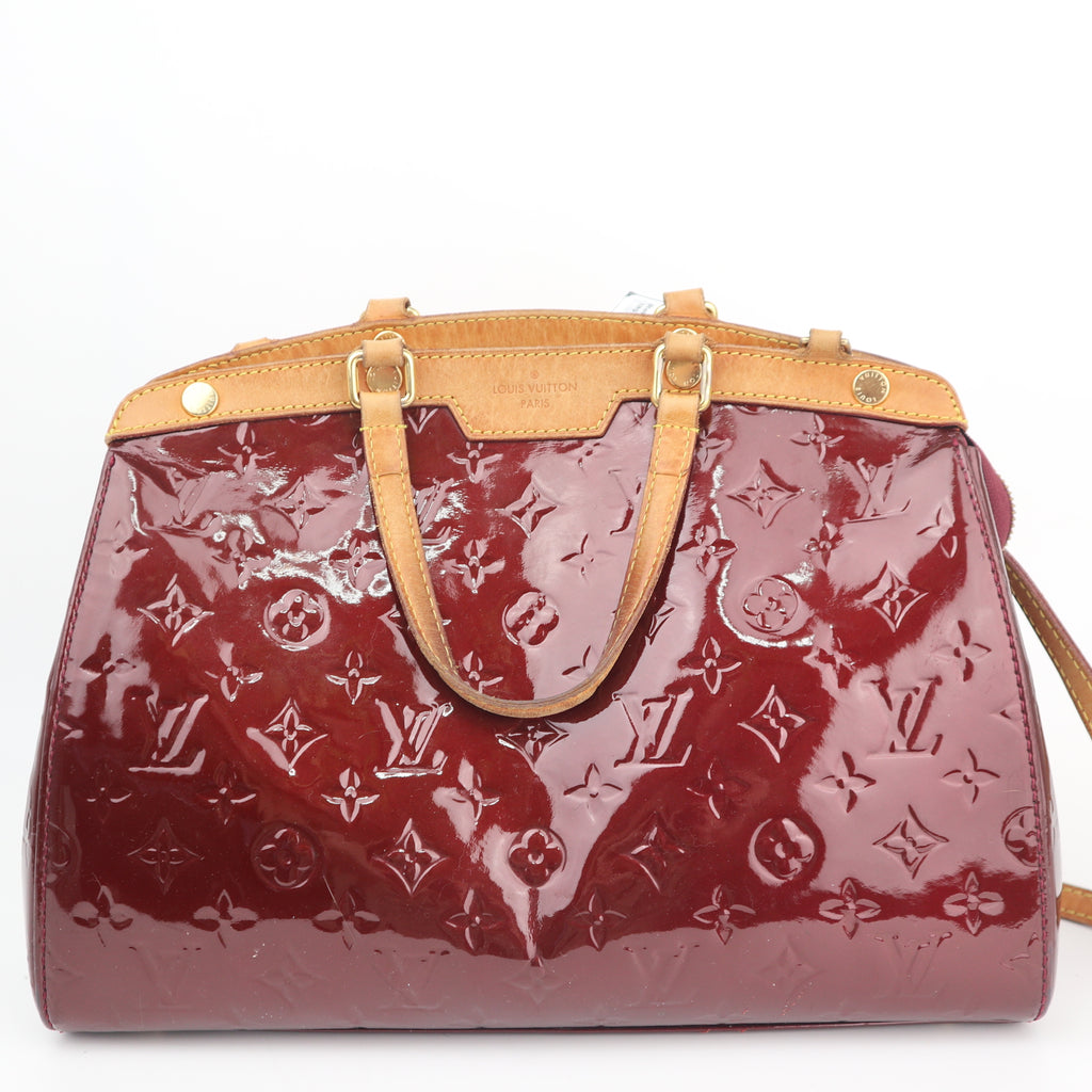 C2733 Louis Vuitton Top Handle Bag Monogram Vernis Brea MM | Pre-Owned Very Good Patent Leather Monogram Vernis