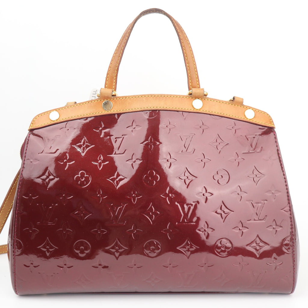 C2733 Louis Vuitton Top Handle Bag Monogram Vernis Brea MM | Pre-Owned Very Good Patent Leather Monogram Vernis