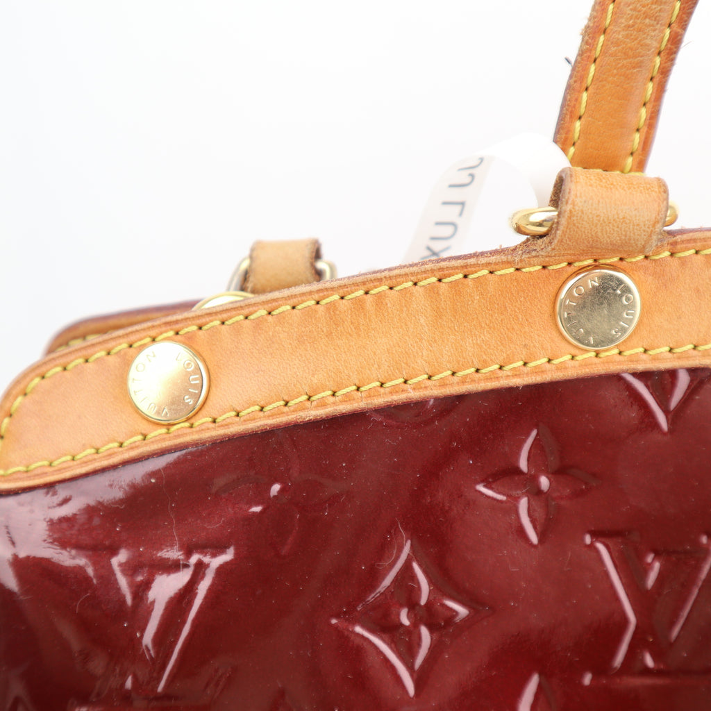 C2733 Louis Vuitton Top Handle Bag Monogram Vernis Brea MM | Pre-Owned Very Good Patent Leather Monogram Vernis
