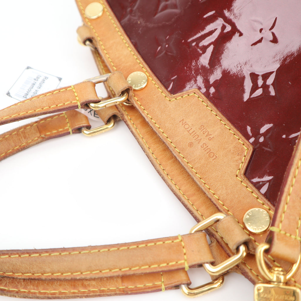 C2733 Louis Vuitton Top Handle Bag Monogram Vernis Brea MM | Pre-Owned Very Good Patent Leather Monogram Vernis