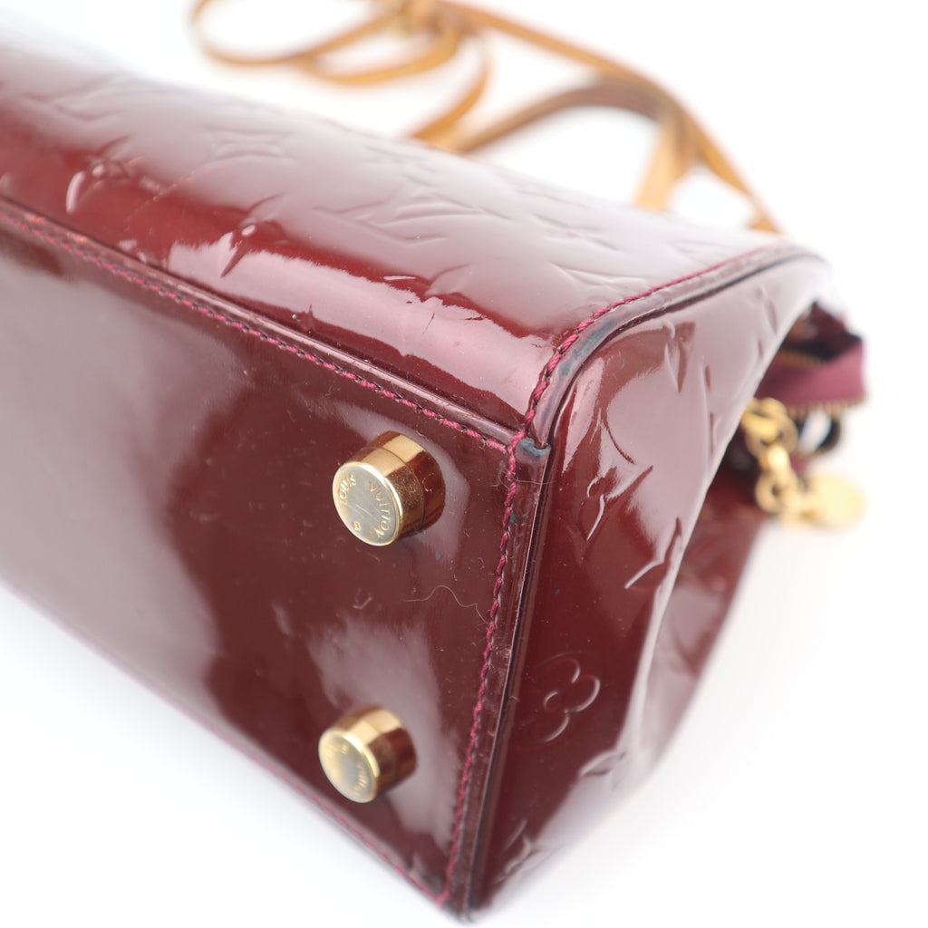 C2733 Louis Vuitton Top Handle Bag Monogram Vernis Brea MM | Pre-Owned Very Good Patent Leather Monogram Vernis