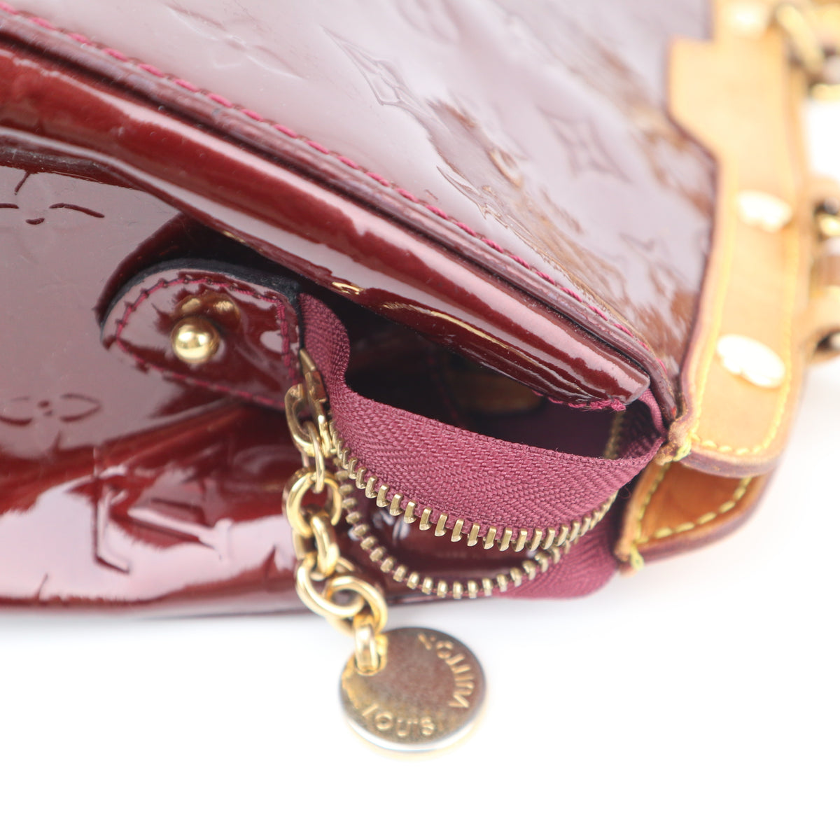 C2733 Louis Vuitton Top Handle Bag Monogram Vernis Brea MM | Pre-Owned Very Good Patent Leather Monogram Vernis