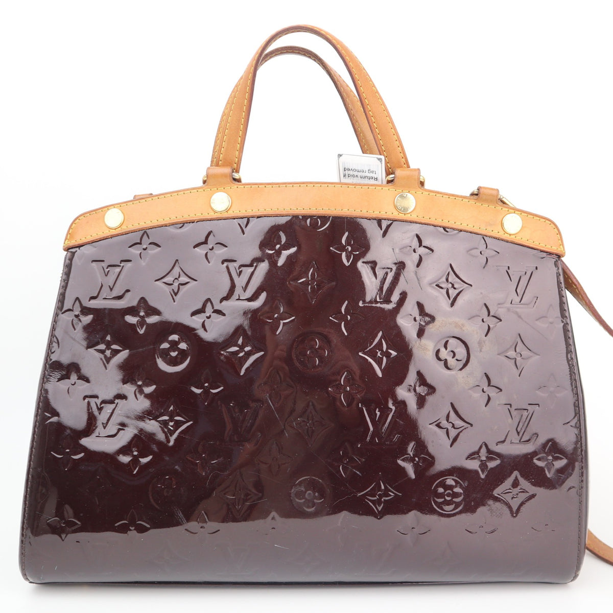 C2734 Louis Vuitton Top Handle Bag Monogram Vernis Brea MM | Pre-Owned Very Good Patent Leather Monogram Vernis