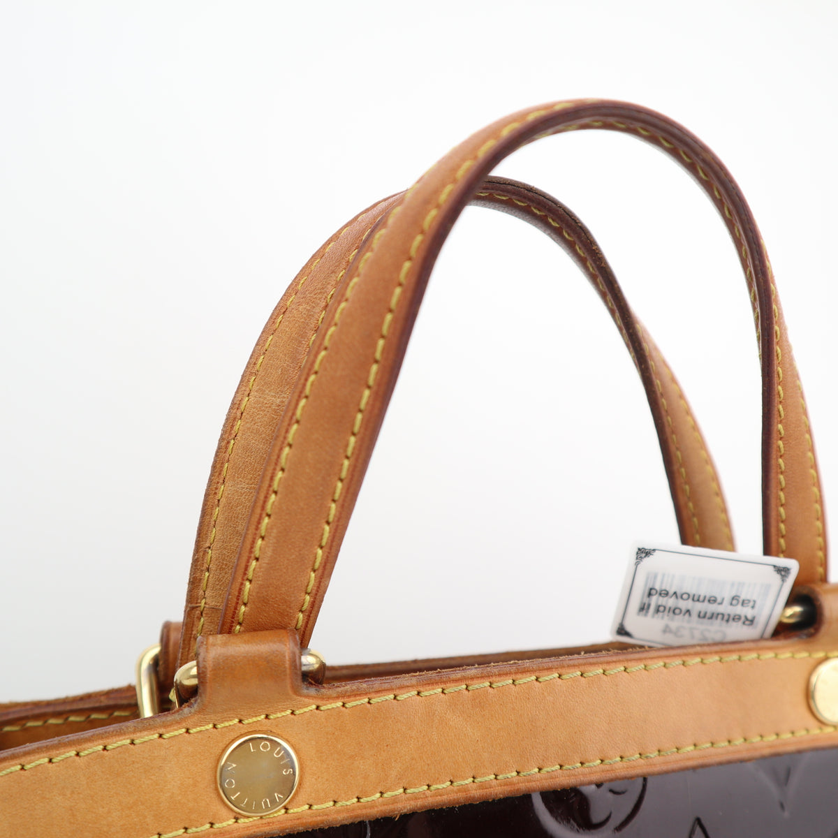 C2734 Louis Vuitton Top Handle Bag Monogram Vernis Brea MM | Pre-Owned Very Good Patent Leather Monogram Vernis