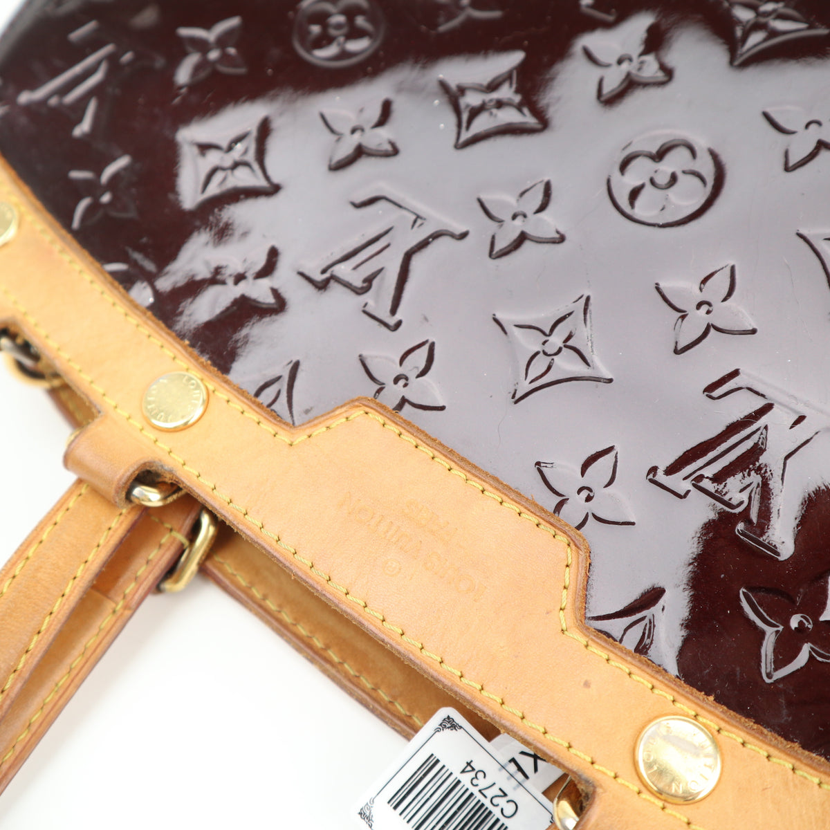C2734 Louis Vuitton Top Handle Bag Monogram Vernis Brea MM | Pre-Owned Very Good Patent Leather Monogram Vernis