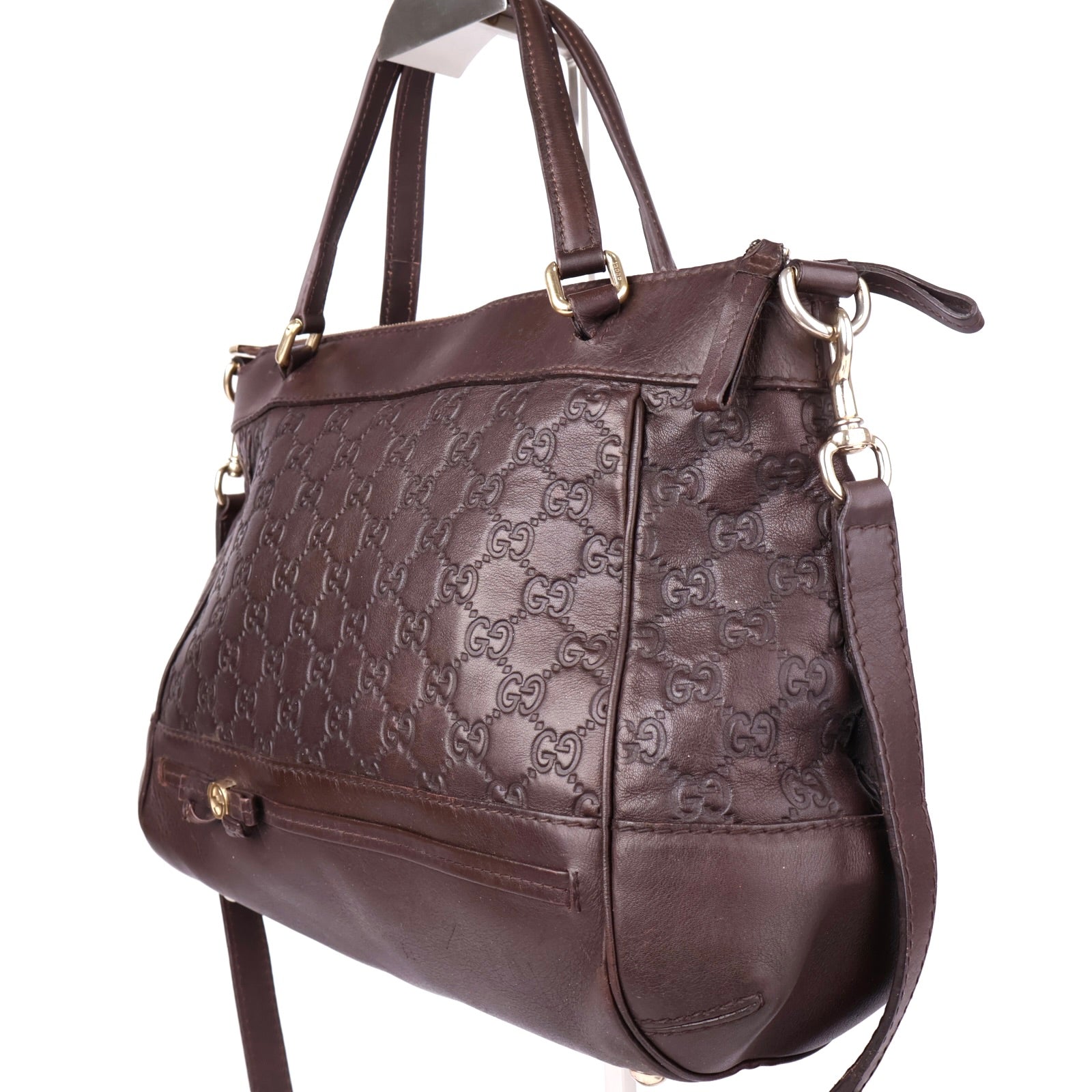 J1164 Gucci Mayfair Guccissima Leather Tote- Pre Owned