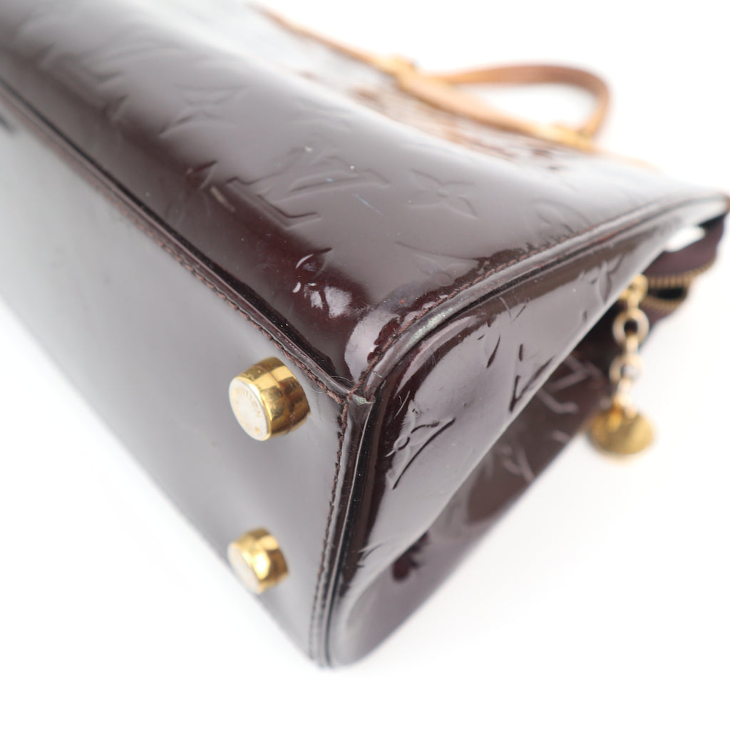 C2734 Louis Vuitton Top Handle Bag Monogram Vernis Brea MM | Pre-Owned Very Good Patent Leather Monogram Vernis
