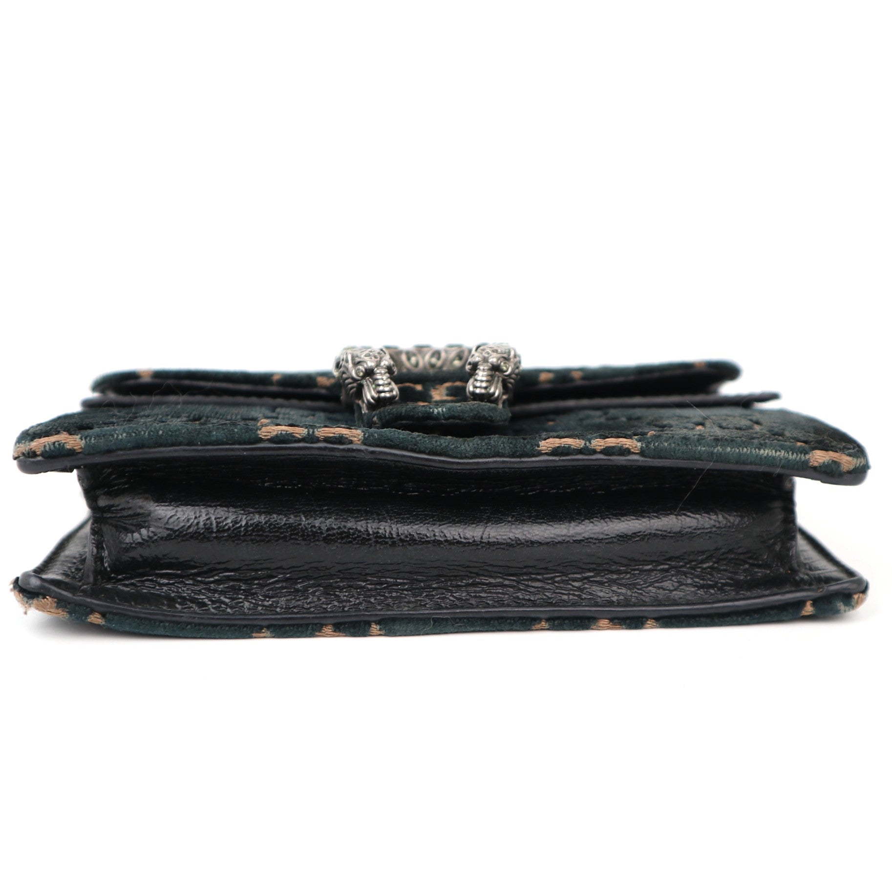 C1237 GUCCI Velvet GG Super Mini Dionysus Shoulder Bag-Pre Owned