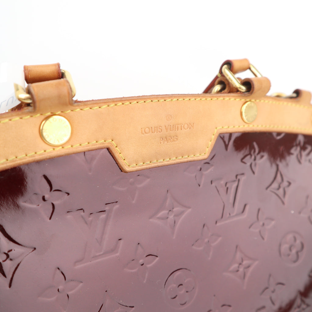 C2735 Louis Vuitton Top Handle Bag Monogram Vernis Brea MM | Pre-Owned Very Good Patent Leather Monogram Vernis