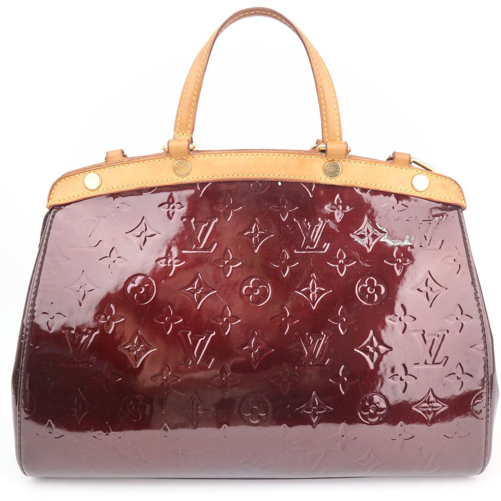 C2735 Louis Vuitton Top Handle Bag Monogram Vernis Brea MM | Pre-Owned Very Good Patent Leather Monogram Vernis