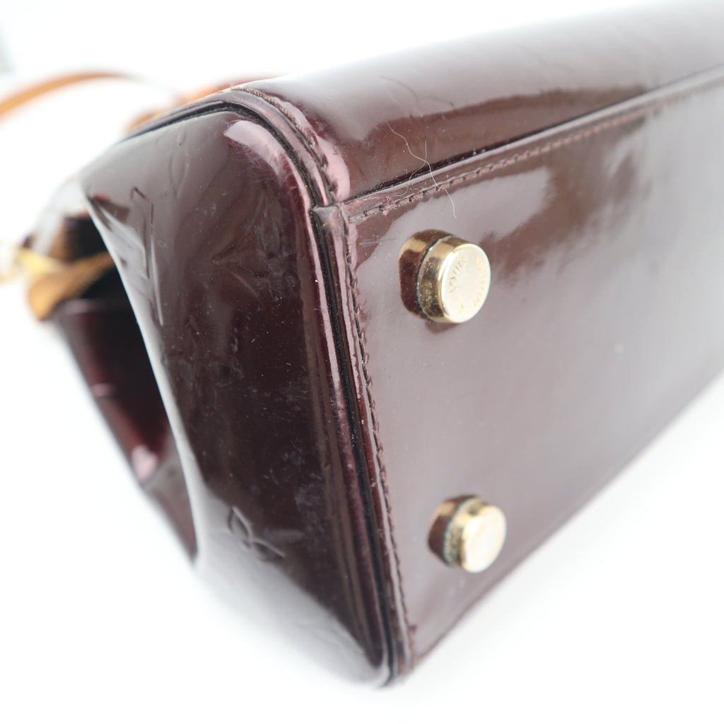C2735 Louis Vuitton Top Handle Bag Monogram Vernis Brea MM | Pre-Owned Very Good Patent Leather Monogram Vernis