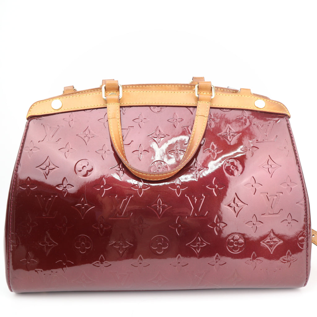 C2736 Louis Vuitton Top Handle Bag Monogram Vernis Brea MM | Pre-Owned Very Good Patent Leather Monogram Vernis