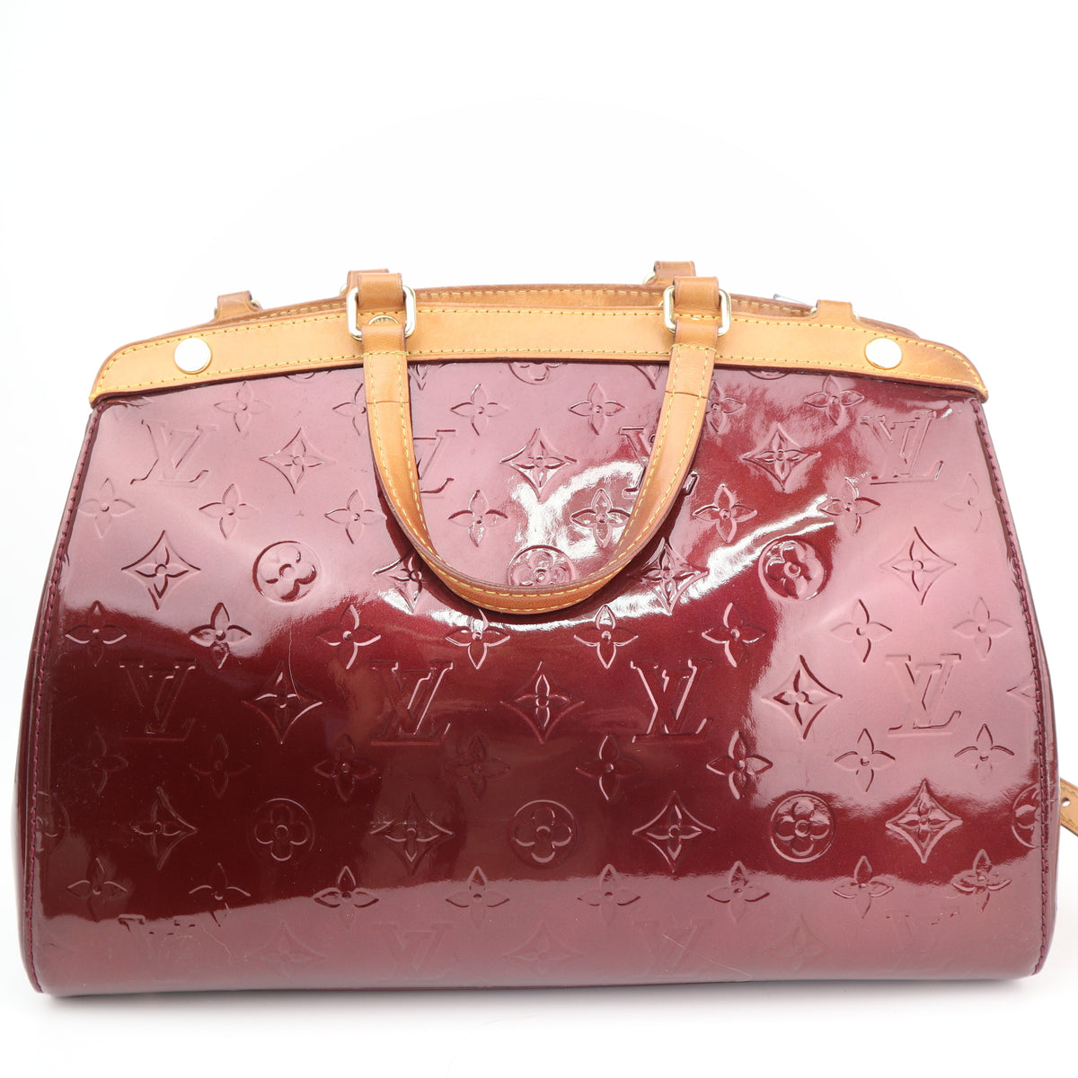 C2736 Louis Vuitton Top Handle Bag Monogram Vernis Brea MM | Pre-Owned Very Good Patent Leather Monogram Vernis