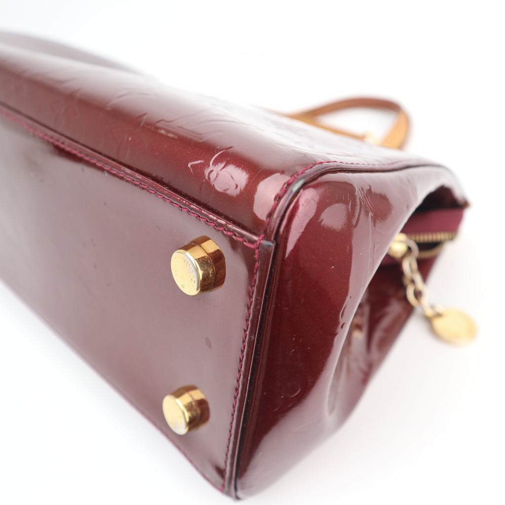 C2736 Louis Vuitton Top Handle Bag Monogram Vernis Brea MM | Pre-Owned Very Good Patent Leather Monogram Vernis