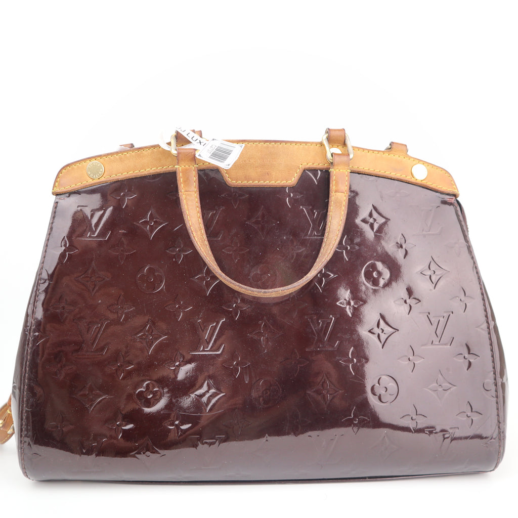 C2737 Louis Vuitton Top Handle Bag Monogram Vernis Brea MM | Pre-Owned Very Good Patent Leather Monogram Vernis