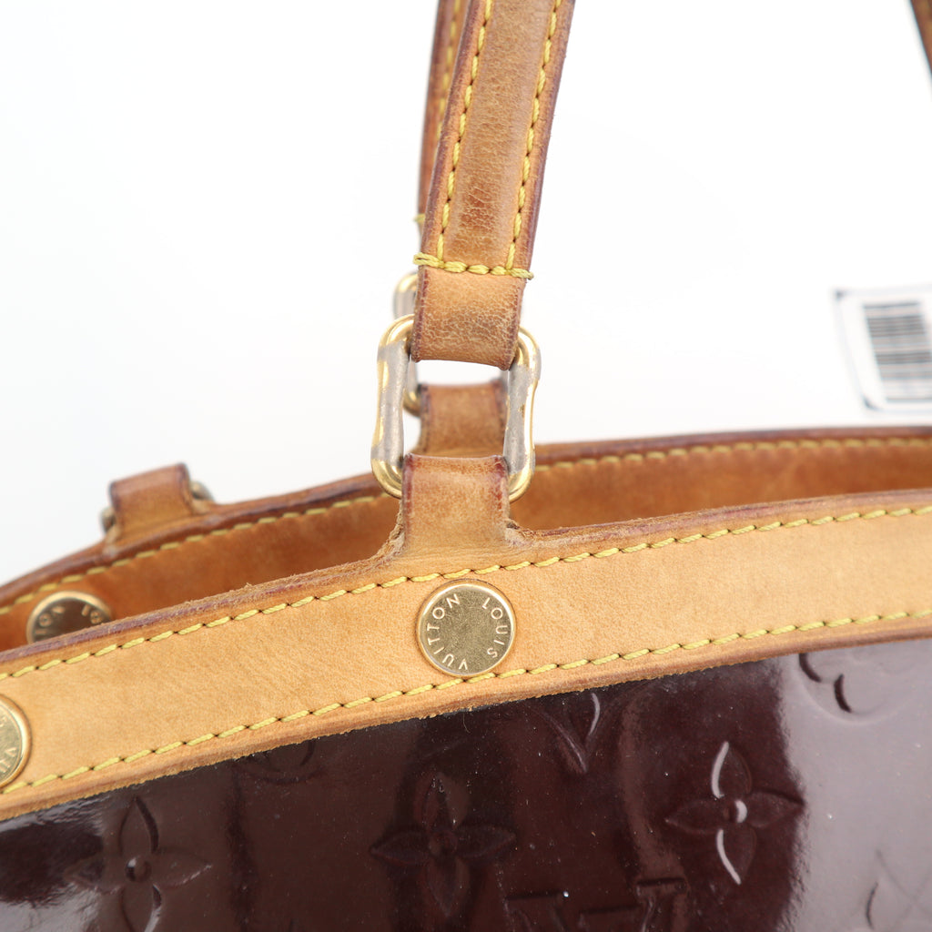 C2737 Louis Vuitton Top Handle Bag Monogram Vernis Brea MM | Pre-Owned Very Good Patent Leather Monogram Vernis