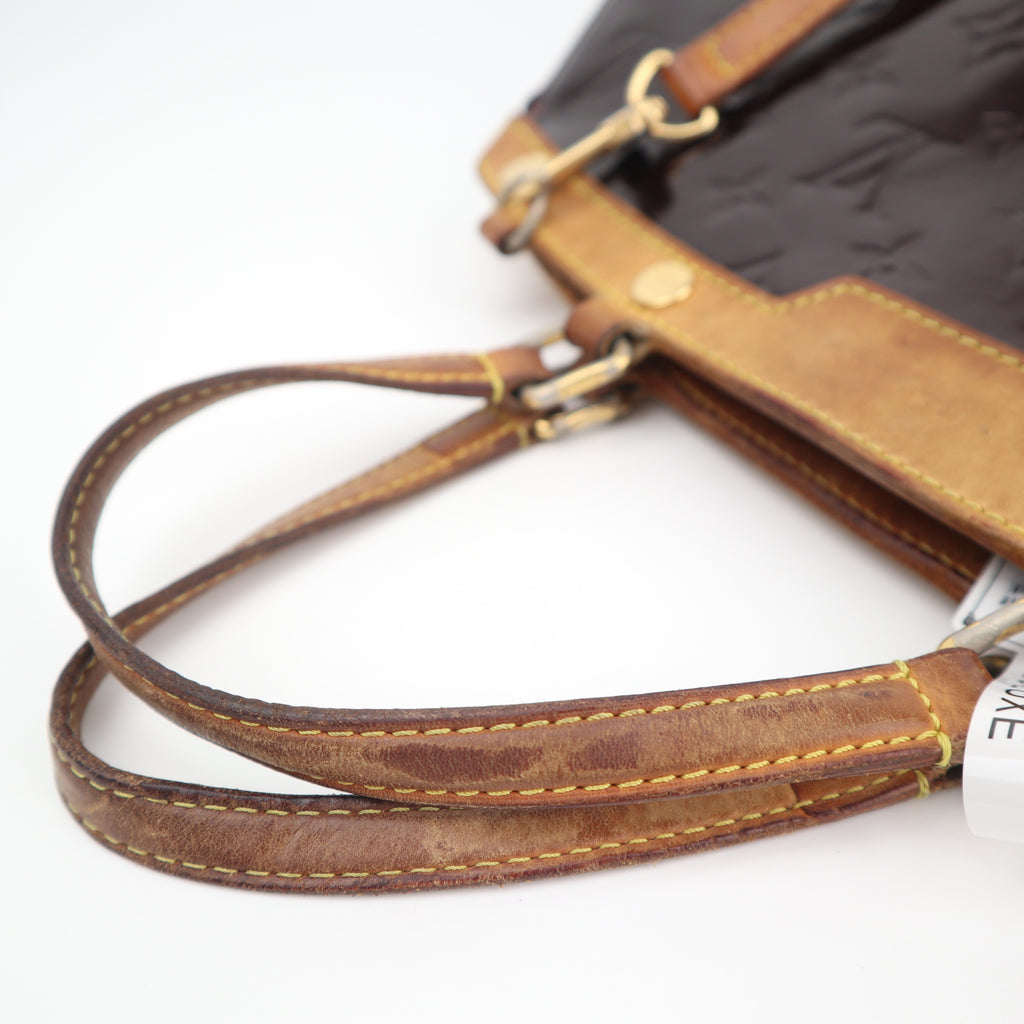 C2737 Louis Vuitton Top Handle Bag Monogram Vernis Brea MM | Pre-Owned Very Good Patent Leather Monogram Vernis