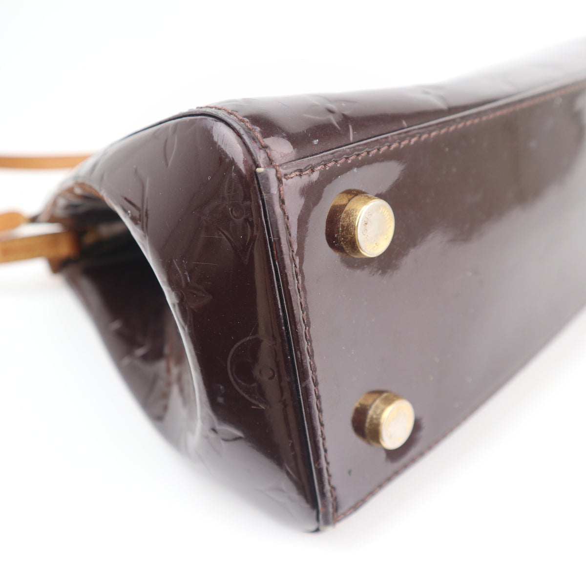 C2737 Louis Vuitton Top Handle Bag Monogram Vernis Brea MM | Pre-Owned Very Good Patent Leather Monogram Vernis