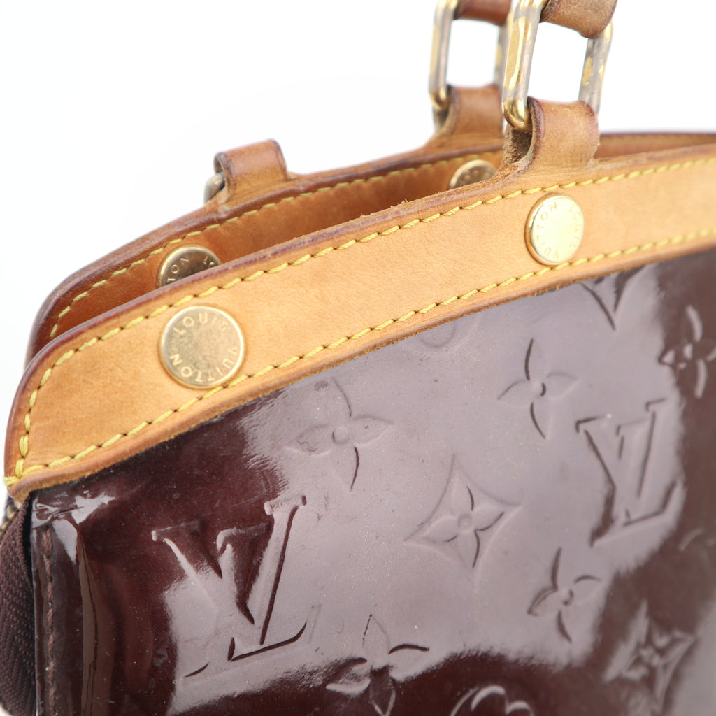 C2737 Louis Vuitton Top Handle Bag Monogram Vernis Brea MM | Pre-Owned Very Good Patent Leather Monogram Vernis