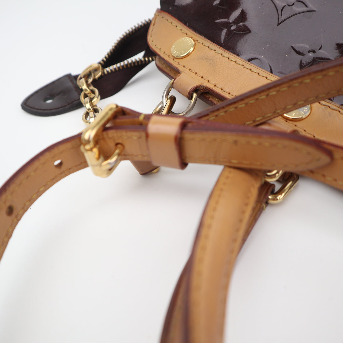 C2738R Louis Vuitton Top Handle Bag Monogram Vernis Brea MM | Pre-Owned Very Good Patent Leather Monogram Vernis