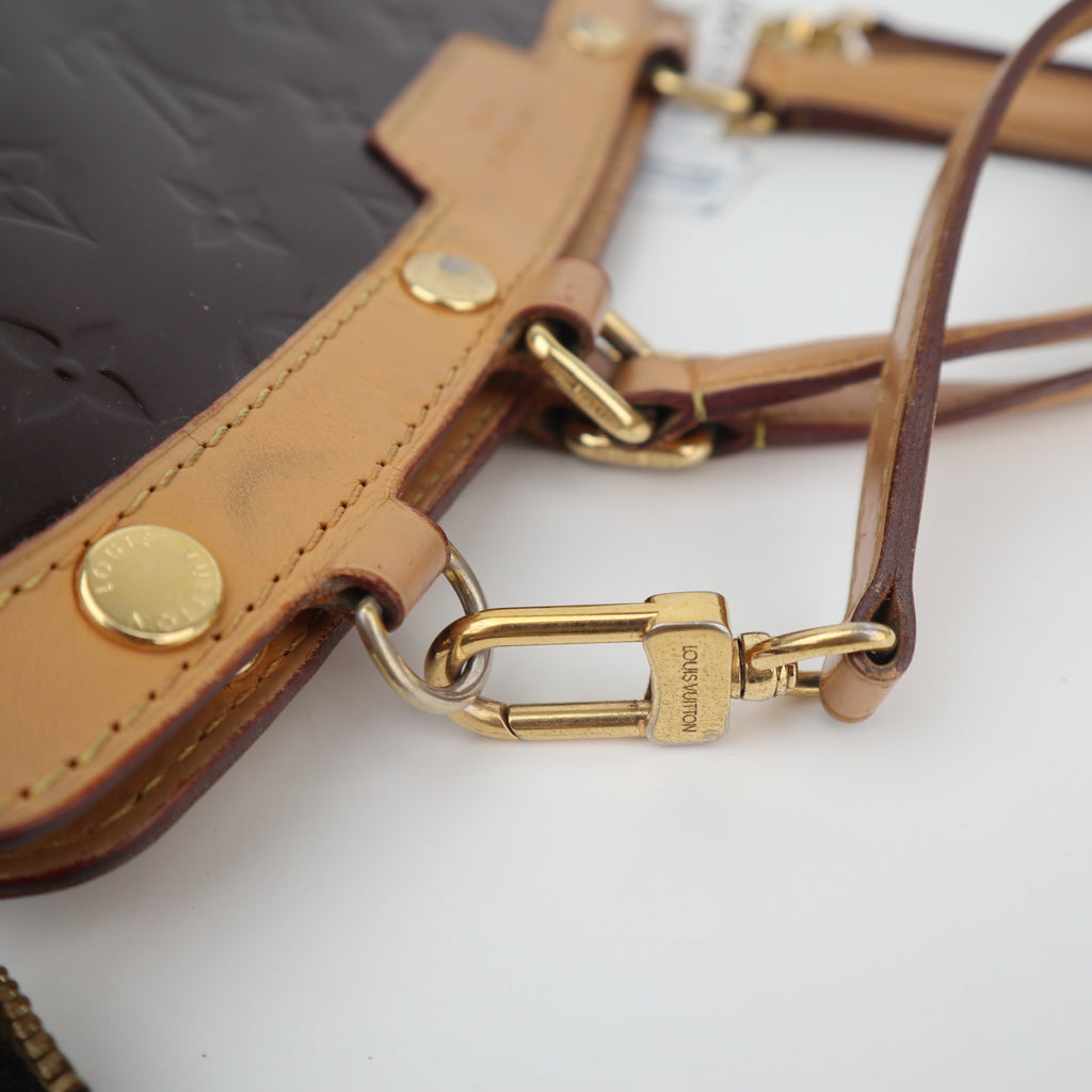 C2738R Louis Vuitton Top Handle Bag Monogram Vernis Brea MM | Pre-Owned Very Good Patent Leather Monogram Vernis