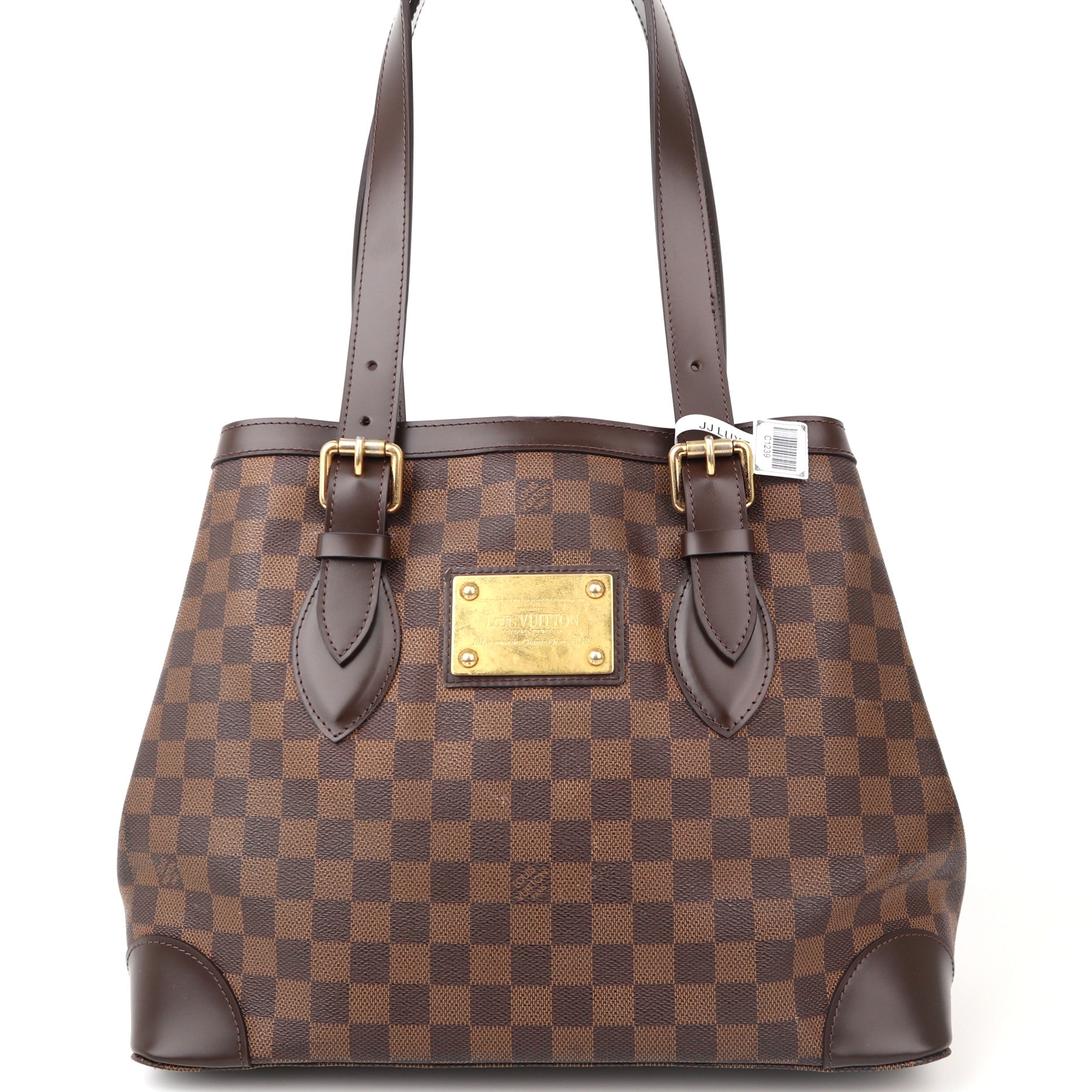 C1239R Louis Vuitton Hampstead MM Damier Ebene Canvas Bag-Pre Owned