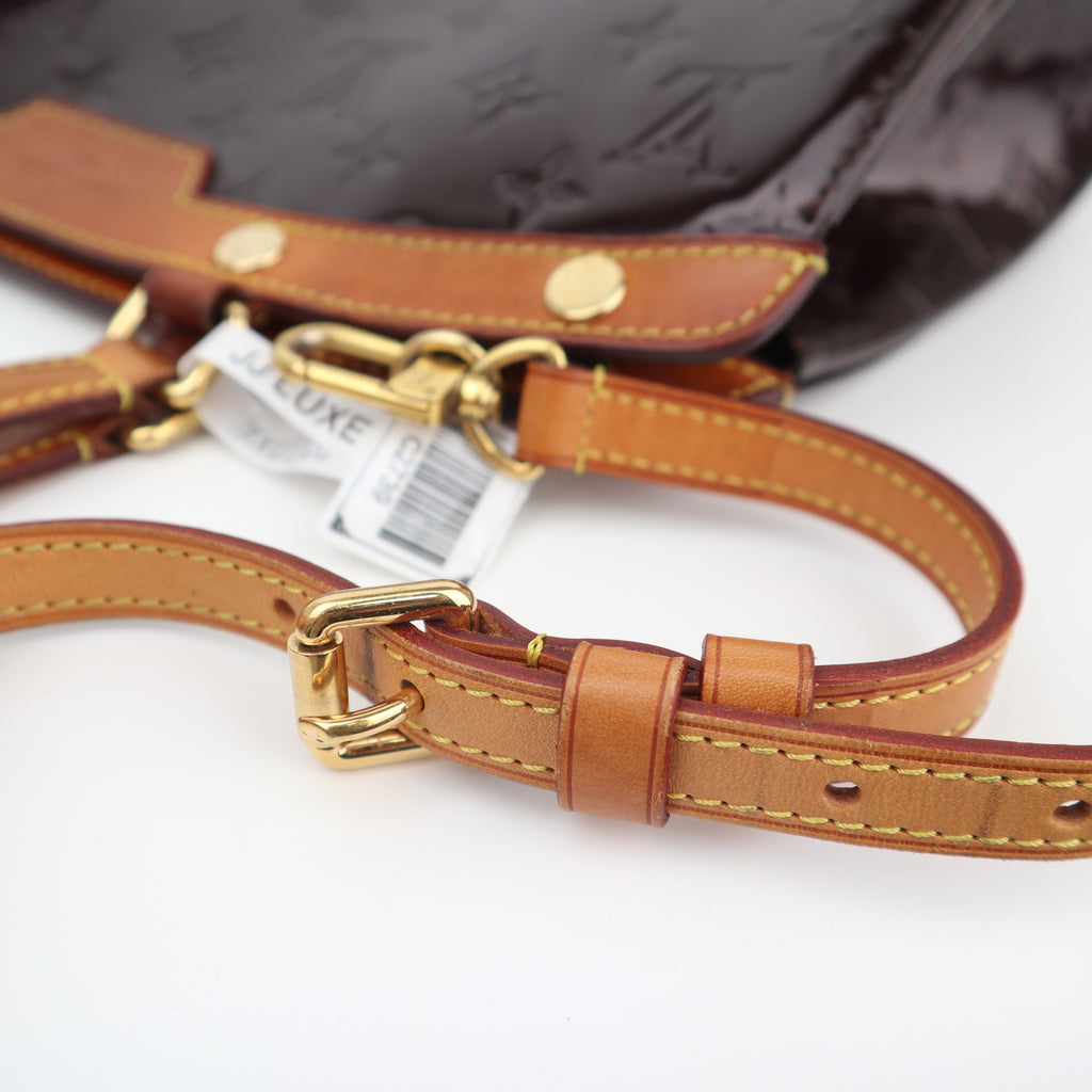 C2739 Louis Vuitton Top Handle Bag Monogram Vernis Brea MM | Pre-Owned Very Good Patent Leather Monogram Vernis