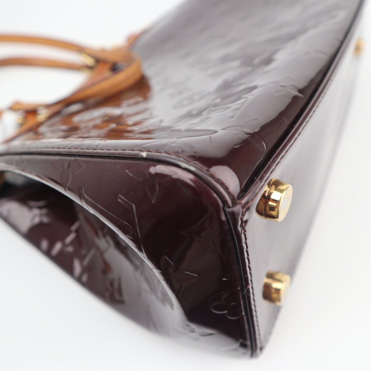 C2739 Louis Vuitton Top Handle Bag Monogram Vernis Brea MM | Pre-Owned Very Good Patent Leather Monogram Vernis