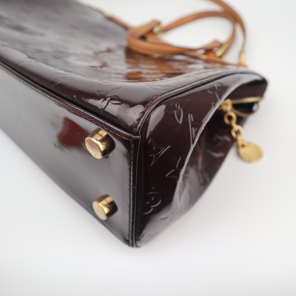 C2739 Louis Vuitton Top Handle Bag Monogram Vernis Brea MM | Pre-Owned Very Good Patent Leather Monogram Vernis