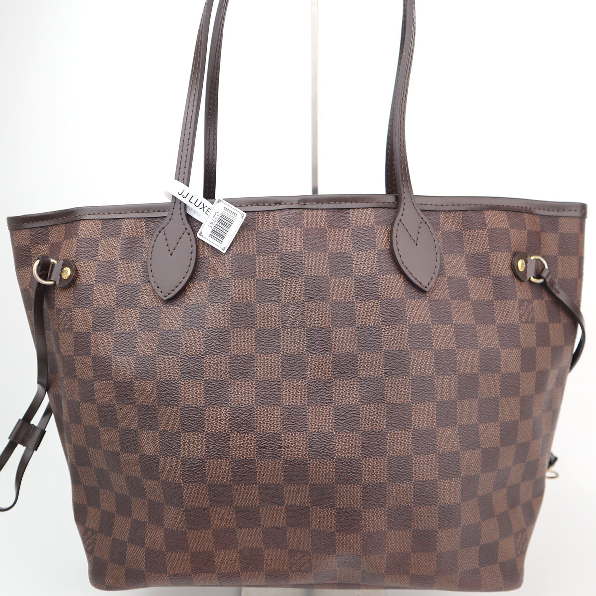 C2741R Louis Vuitton Tote Bag Damier Ebene Neverfull MM | Pre-Owned Excellent Brown Canvas Damier Ebene
