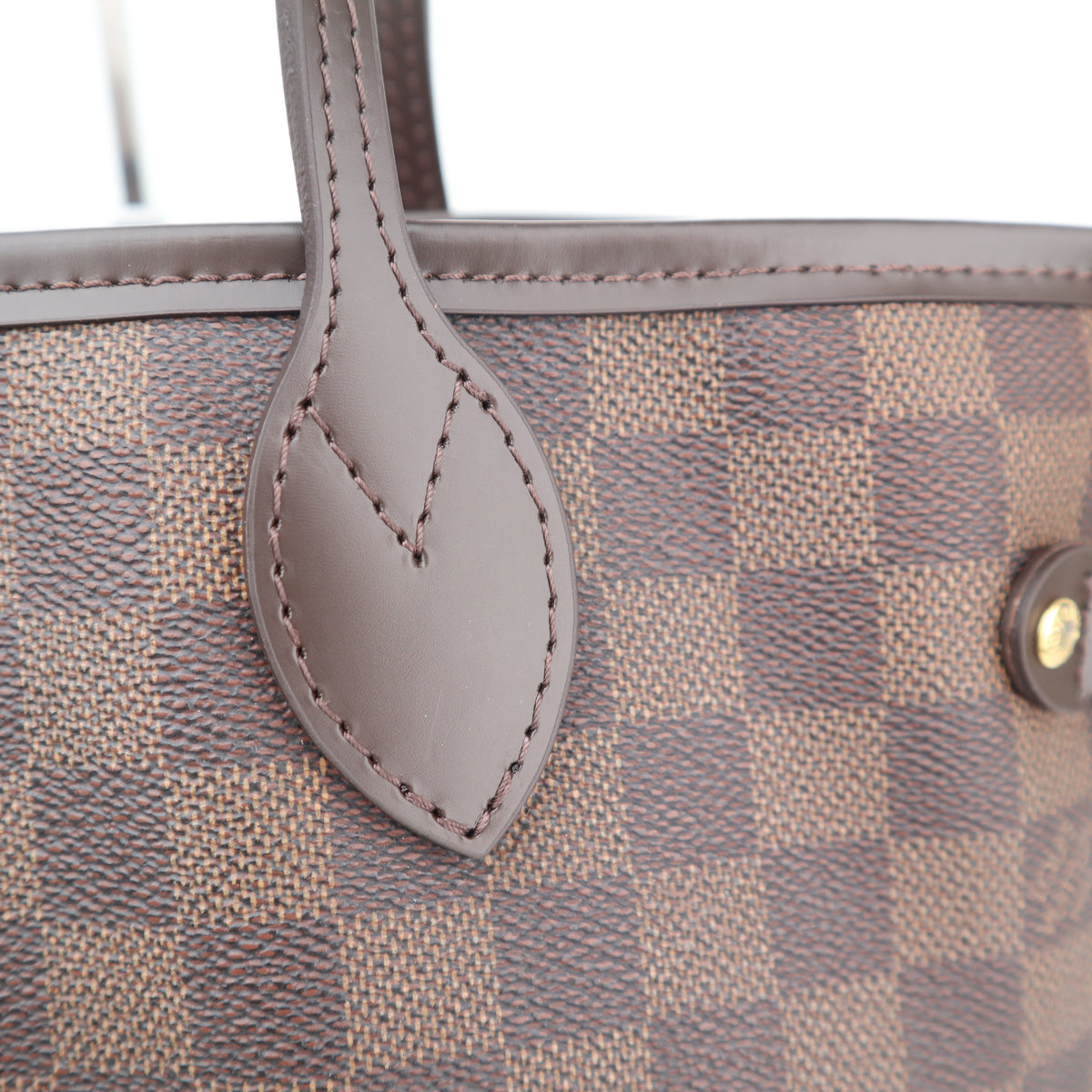 C2741R Louis Vuitton Tote Bag Damier Ebene Neverfull MM | Pre-Owned Excellent Brown Canvas Damier Ebene