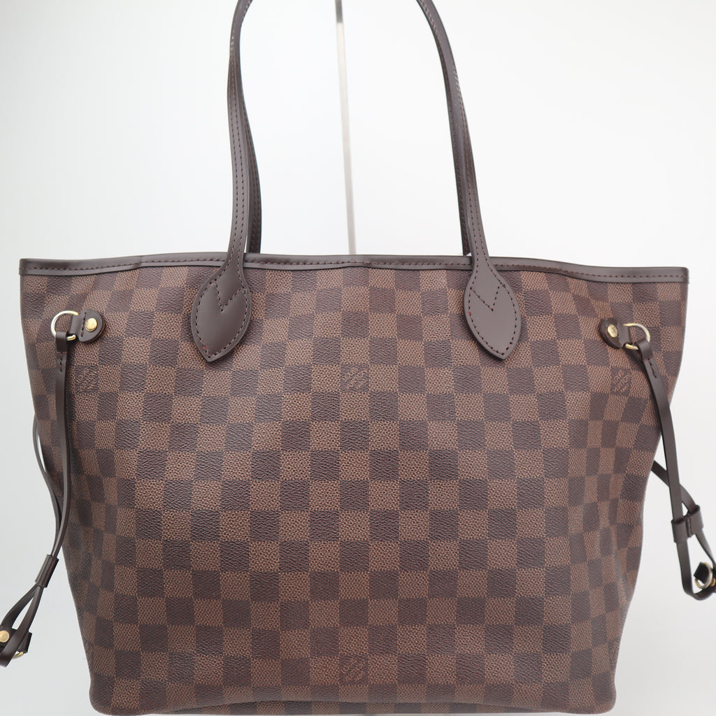 C2741R Louis Vuitton Tote Bag Damier Ebene Neverfull MM | Pre-Owned Excellent Brown Canvas Damier Ebene