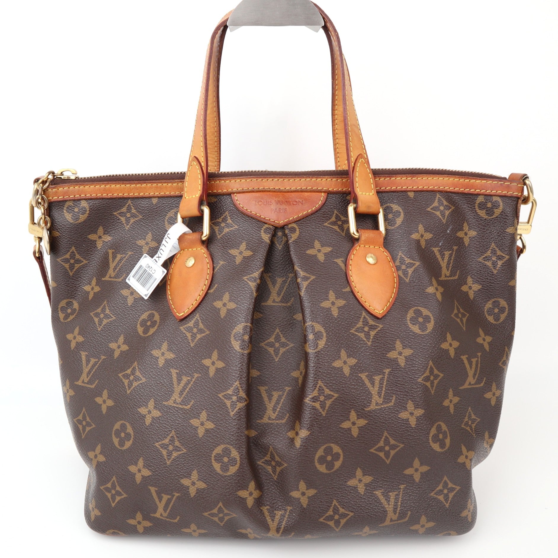 C1240 Louis Vuitton Brown Monogram Palermo PM -Pre Owned