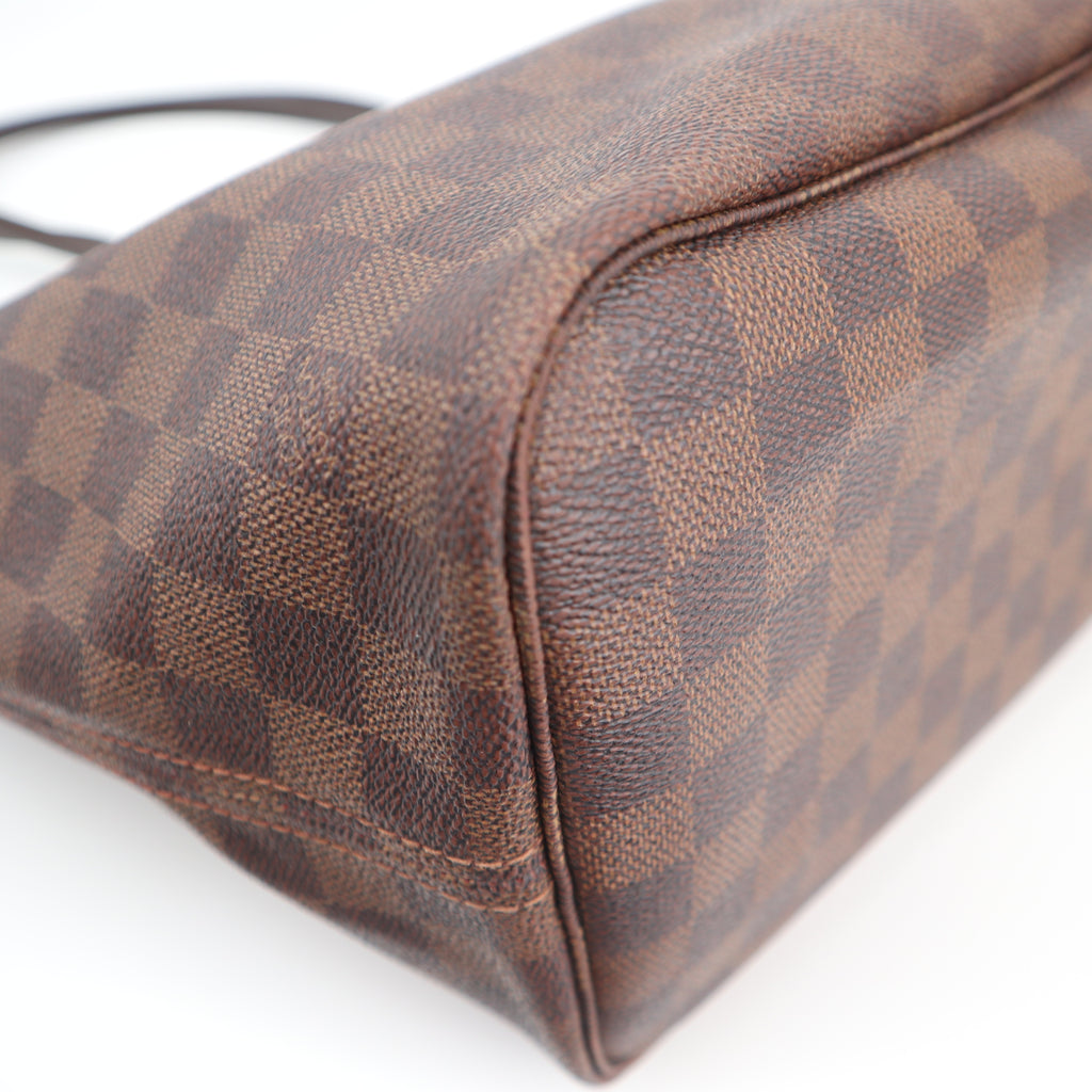 C2741R Louis Vuitton Tote Bag Damier Ebene Neverfull MM | Pre-Owned Excellent Brown Canvas Damier Ebene