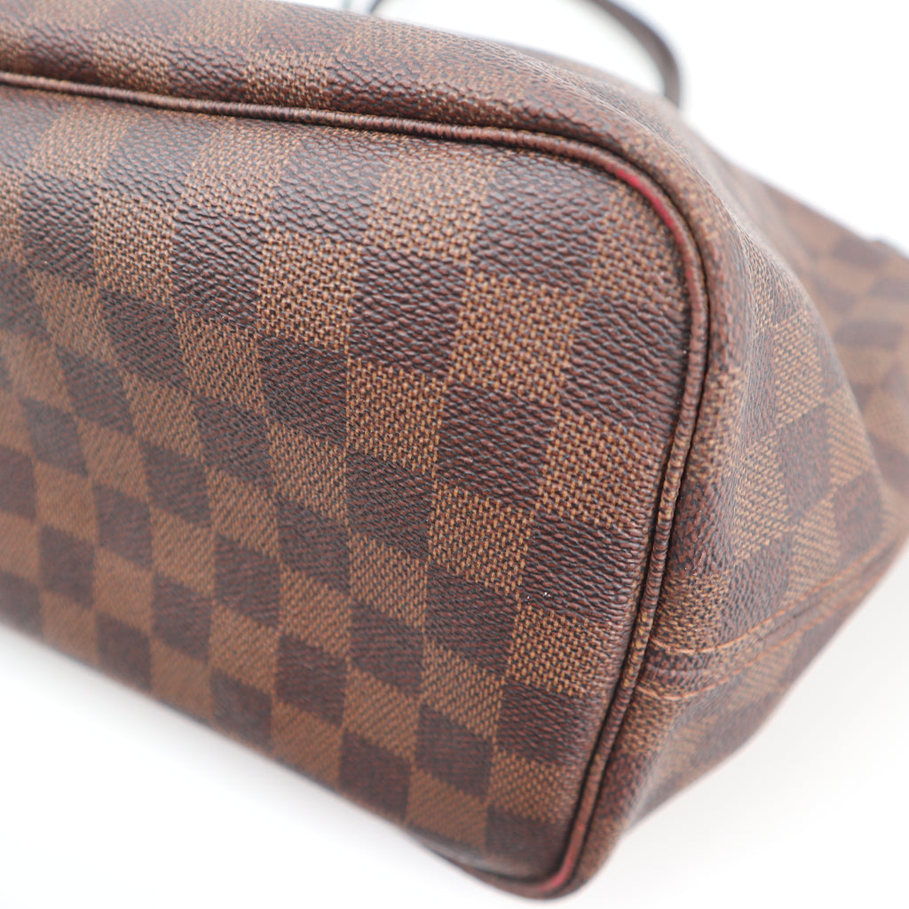 C2741R Louis Vuitton Tote Bag Damier Ebene Neverfull MM | Pre-Owned Excellent Brown Canvas Damier Ebene