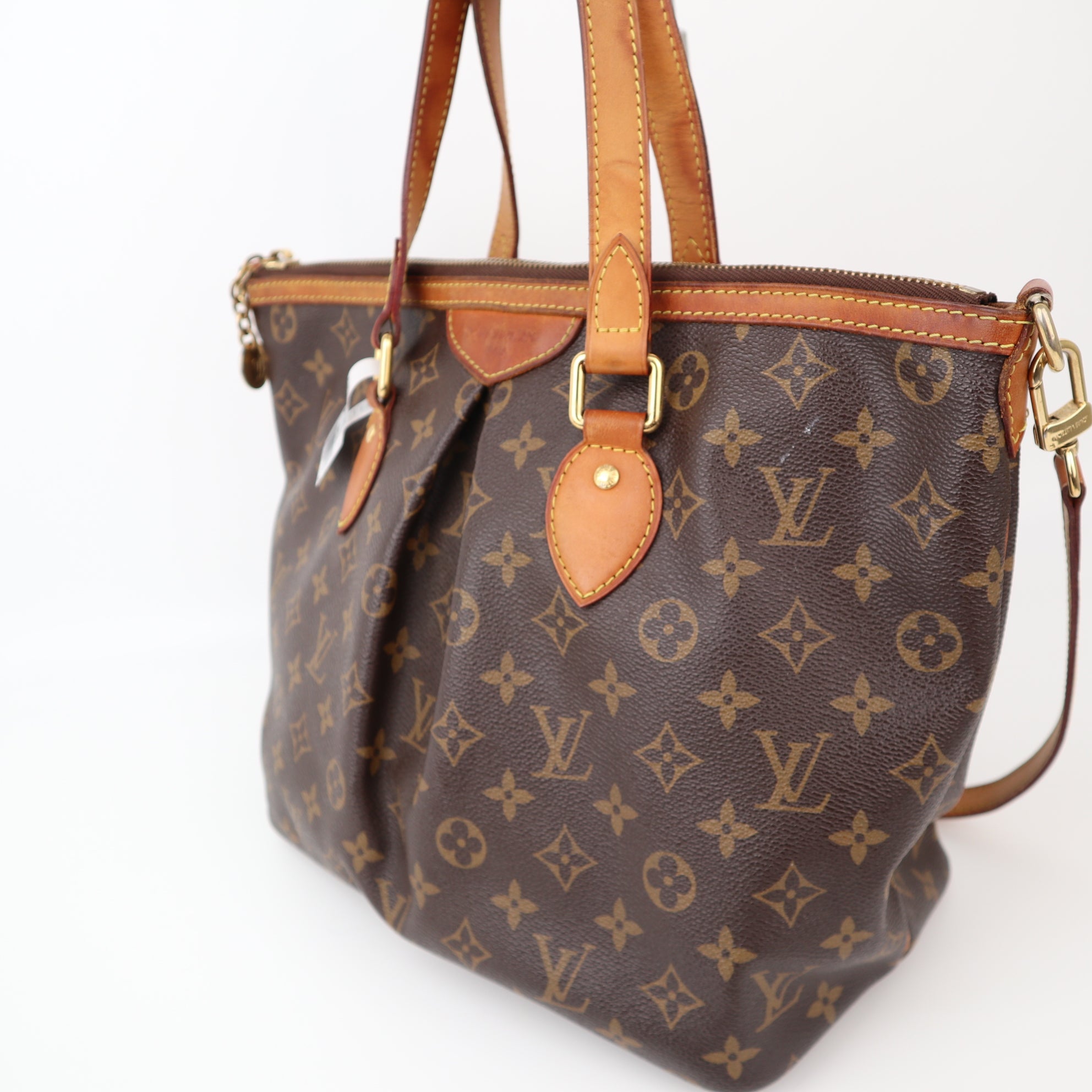 C1240 Louis Vuitton Brown Monogram Palermo PM -Pre Owned