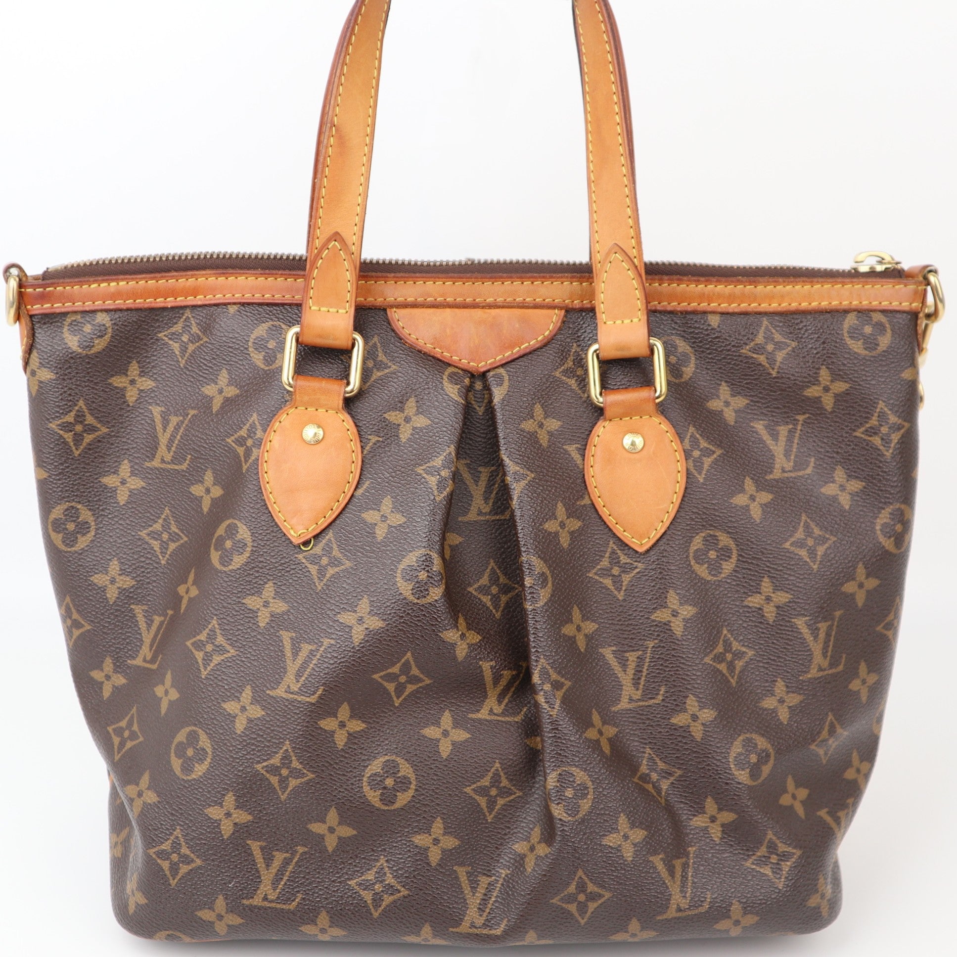C1240 Louis Vuitton Brown Monogram Palermo PM -Pre Owned