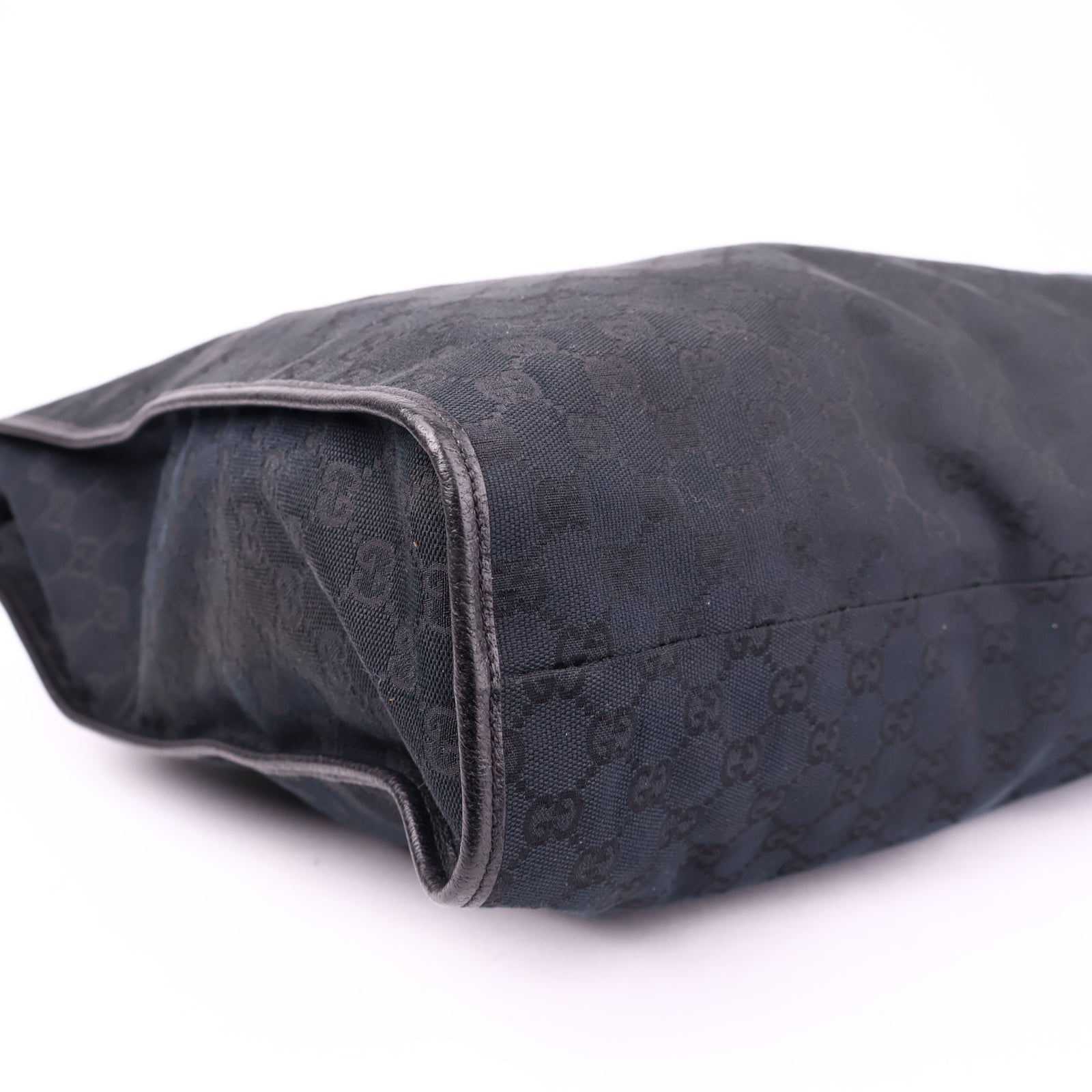 J1189 Gucci Black GG Nylon Web Tote Bag- Pre Owned