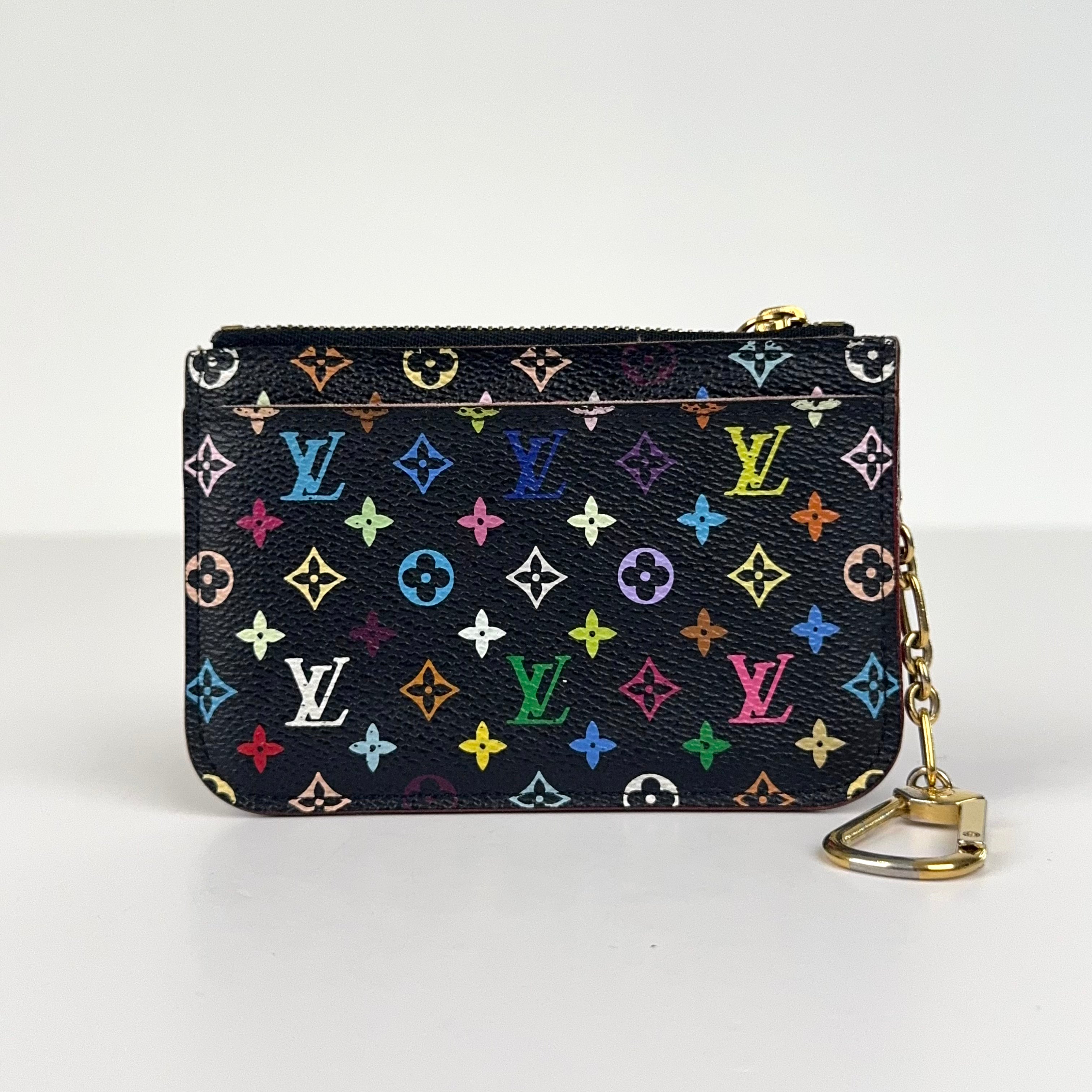PRE OWNED-Louis Vuitton Coin Case Pochette Cle Monogram Multicolor Grenard