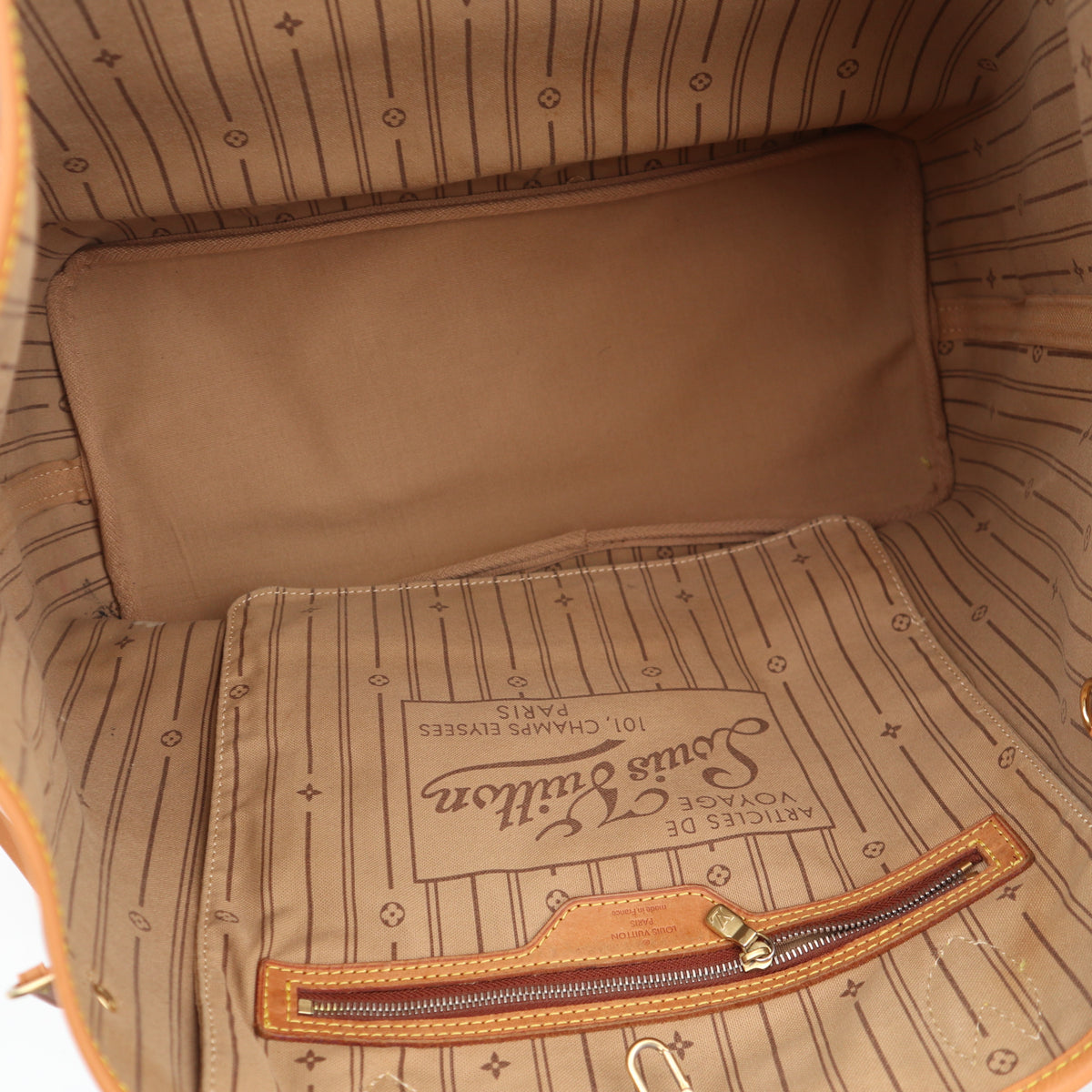 C2743R Louis Vuitton Tote Bag Monogram Neverfull GM | Pre-Owned Excellent Brown Canvas Monogram