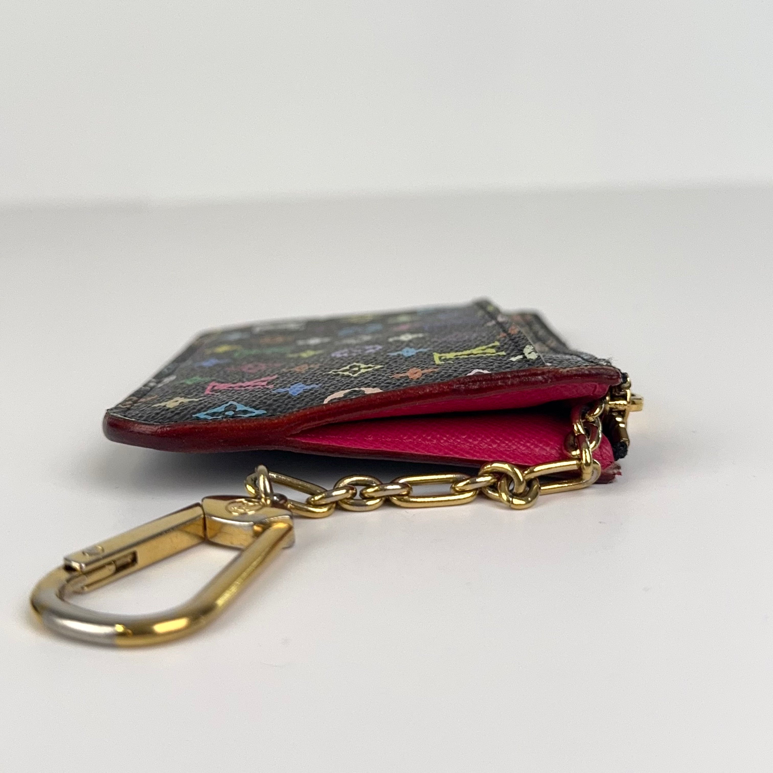 PRE OWNED-Louis Vuitton Coin Case Pochette Cle Monogram Multicolor Grenard