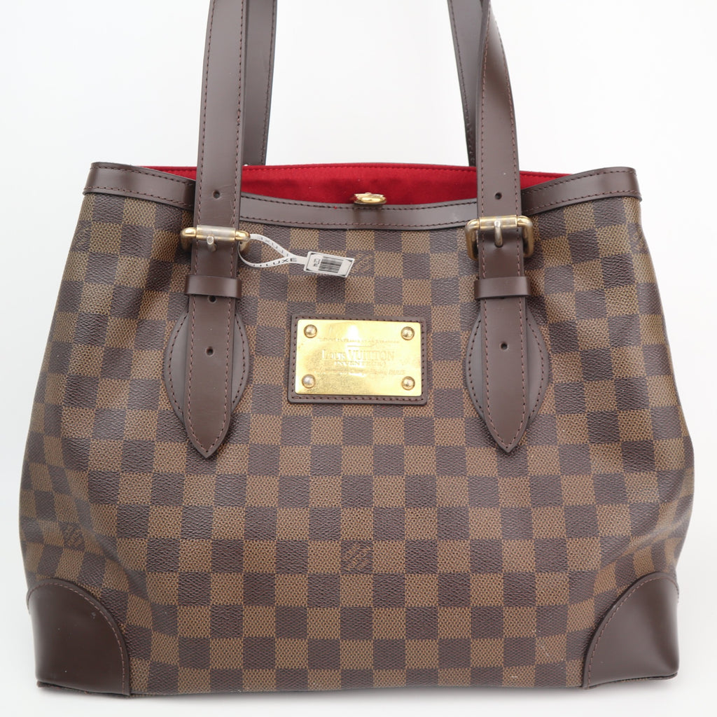 C2744R Louis Vuitton Shoulder Bag Damier Ebene Hampstead MM | Pre-Owned Excellent Brown Canvas Damier Ebene