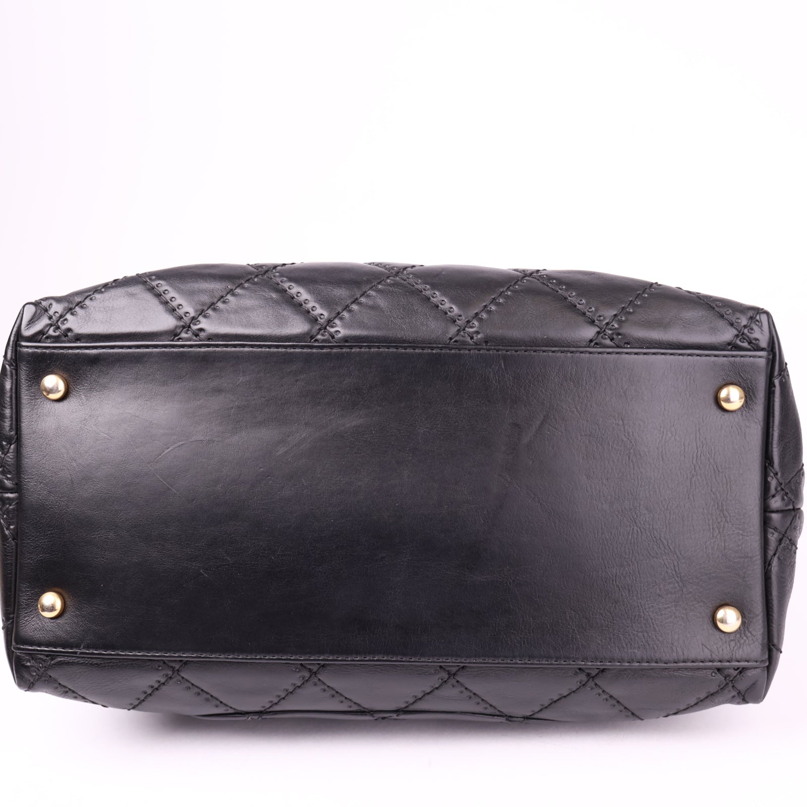 J1014 Chanel Black CC Quilted Leather Shoulder Bag- Pre Owned