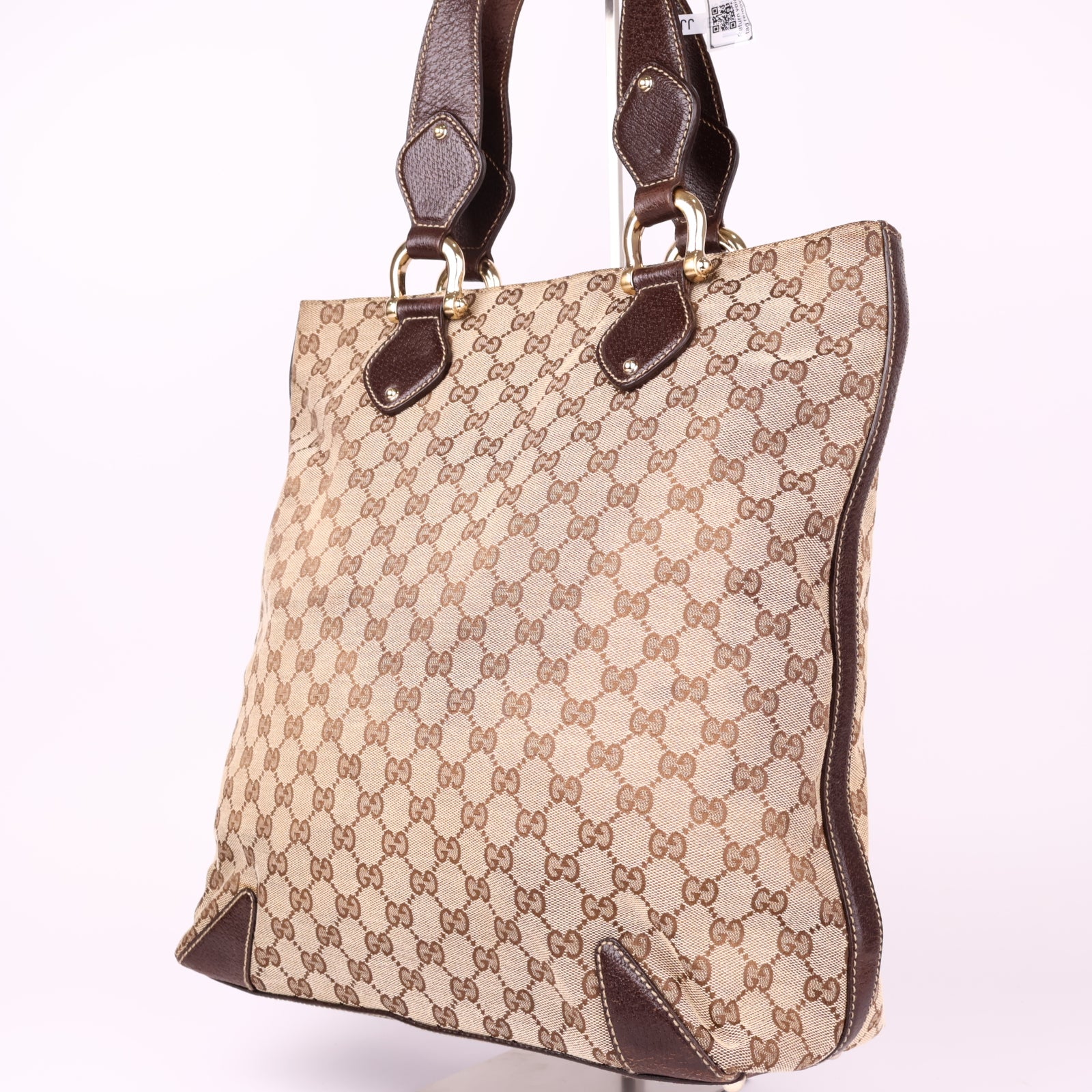 J1012 Gucci GG Canvas Tote Bag- Pre Owned