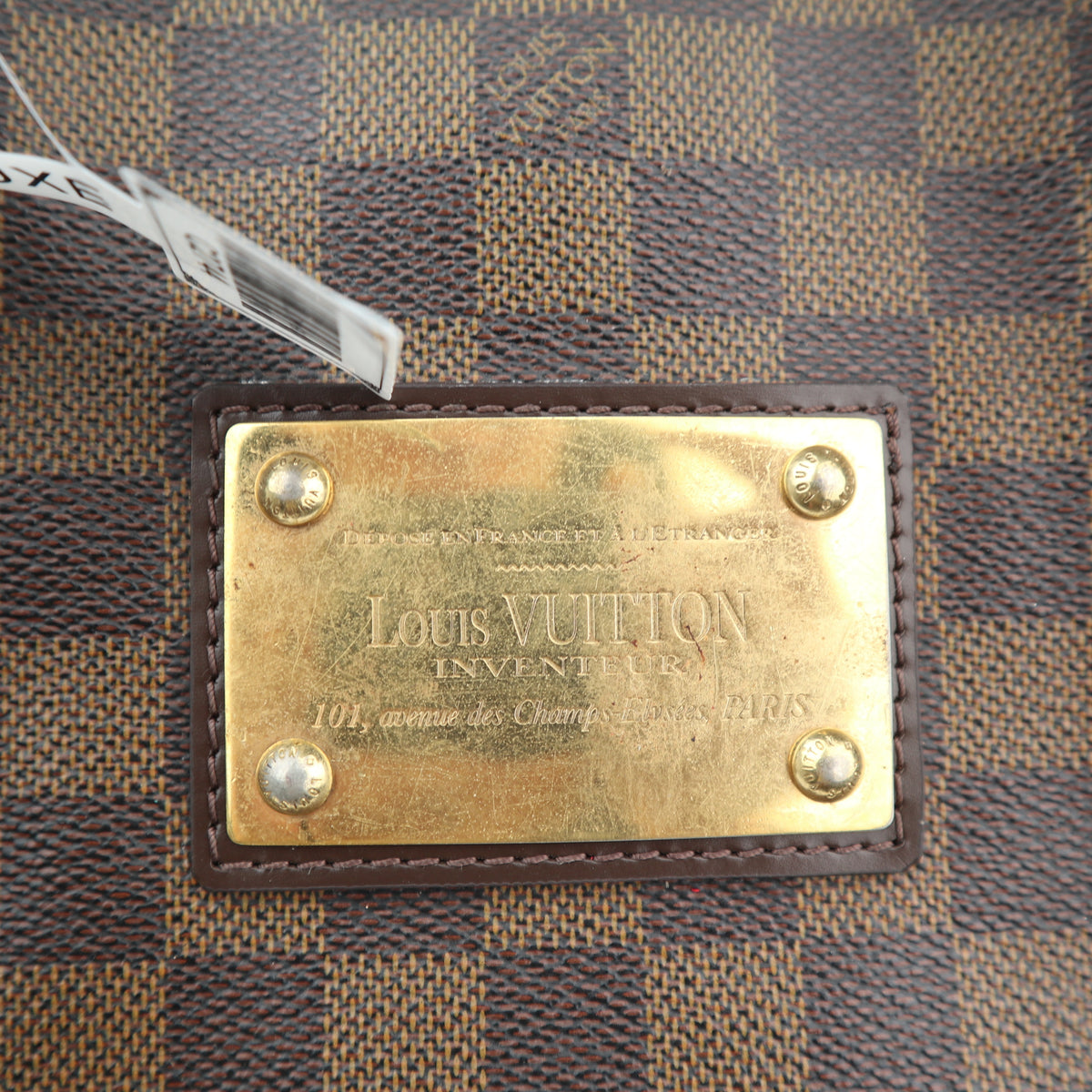 C2744R Louis Vuitton Shoulder Bag Damier Ebene Hampstead MM | Pre-Owned Excellent Brown Canvas Damier Ebene