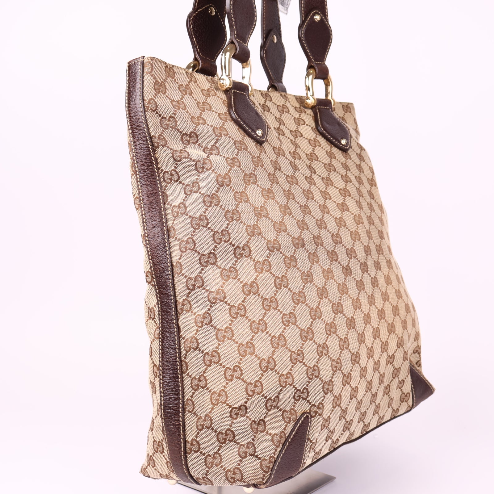 J1012 Gucci GG Canvas Tote Bag- Pre Owned