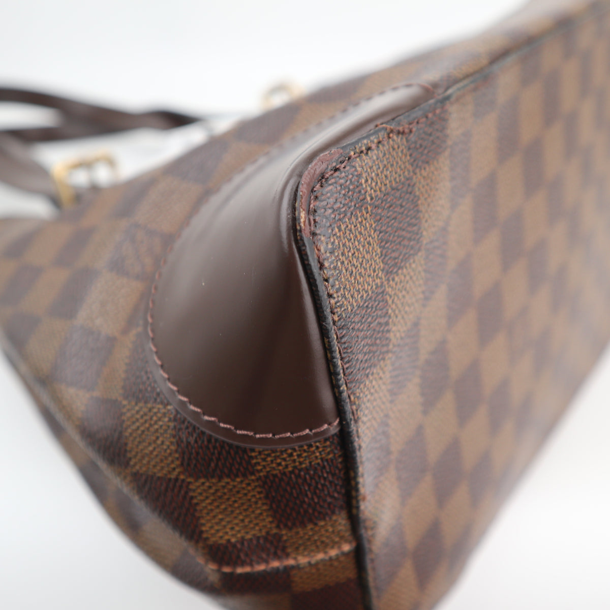 C2744R Louis Vuitton Shoulder Bag Damier Ebene Hampstead MM | Pre-Owned Excellent Brown Canvas Damier Ebene